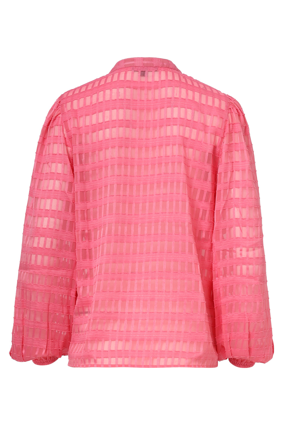 25697 Damesblouse Met Structuur | Cerise