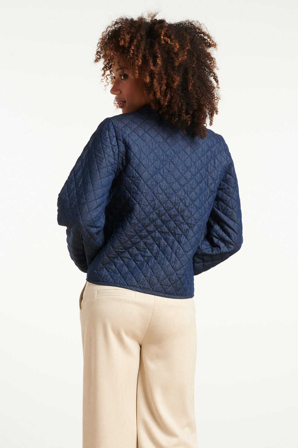 25699 Jeansjack Van Donkerblauw Denim | Dark Blue Denim