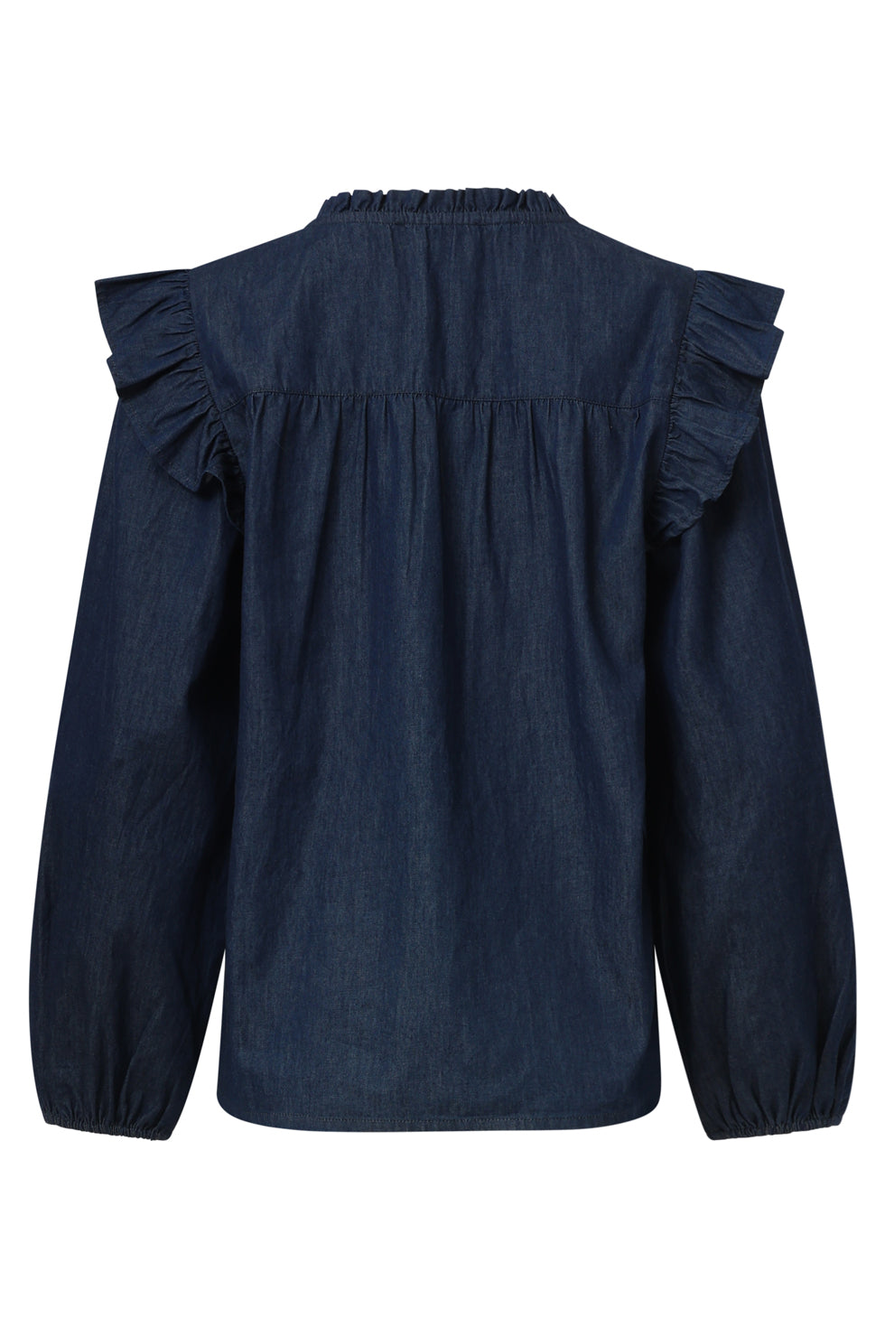 25700 Denim Top In Donkerblauw | Dark Blue Denim