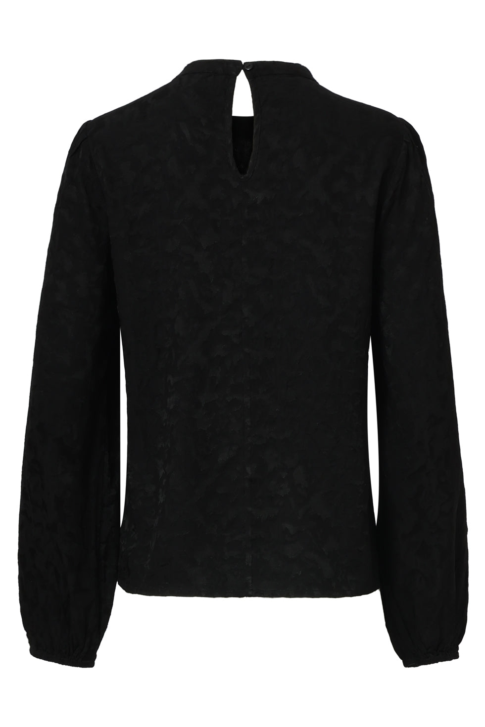 25708 Zwarte Jacquard Top | Black