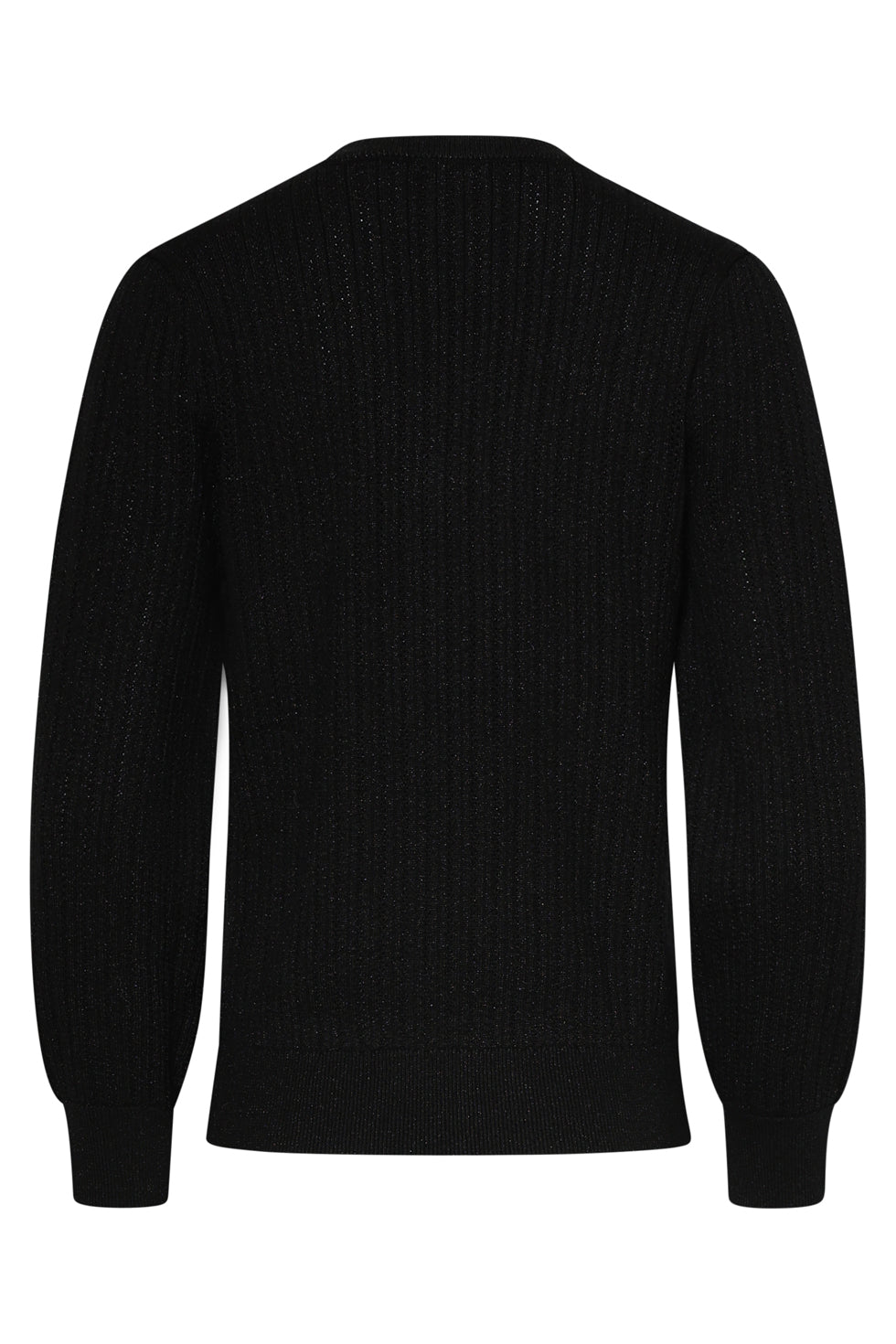 25743 – Smashed Lemon Gebreide top met structuur | Black - Gold