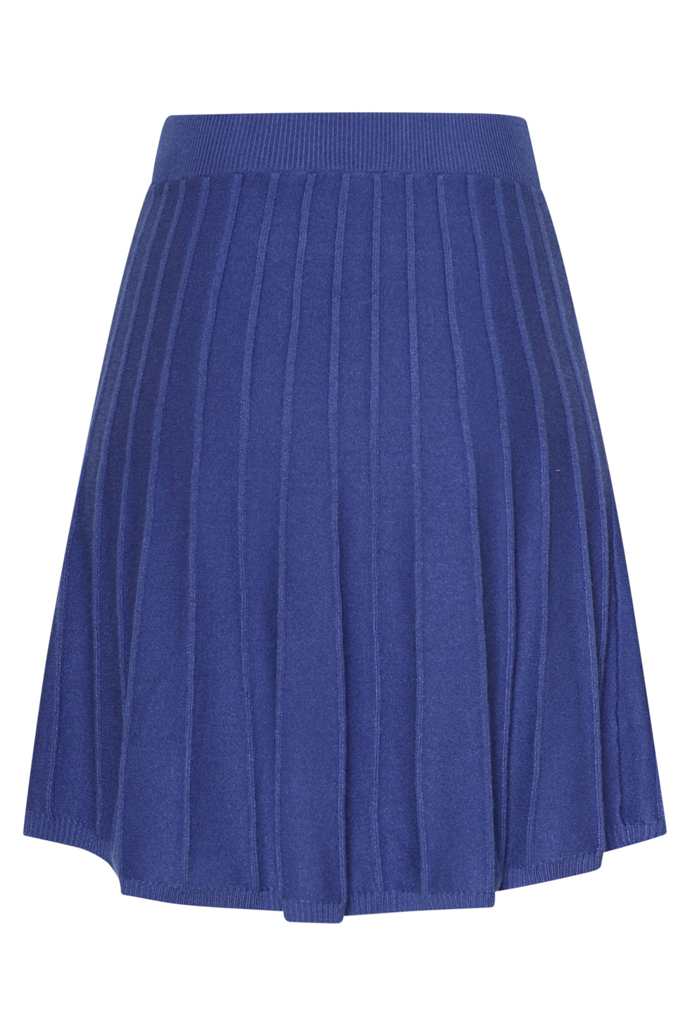 25744 – Gebreide Rok Met Plissé-Effect | Navy