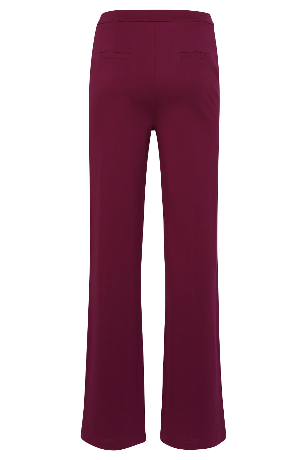 25751 – Soepele Broek Met Wijde Pijp | Aubergine