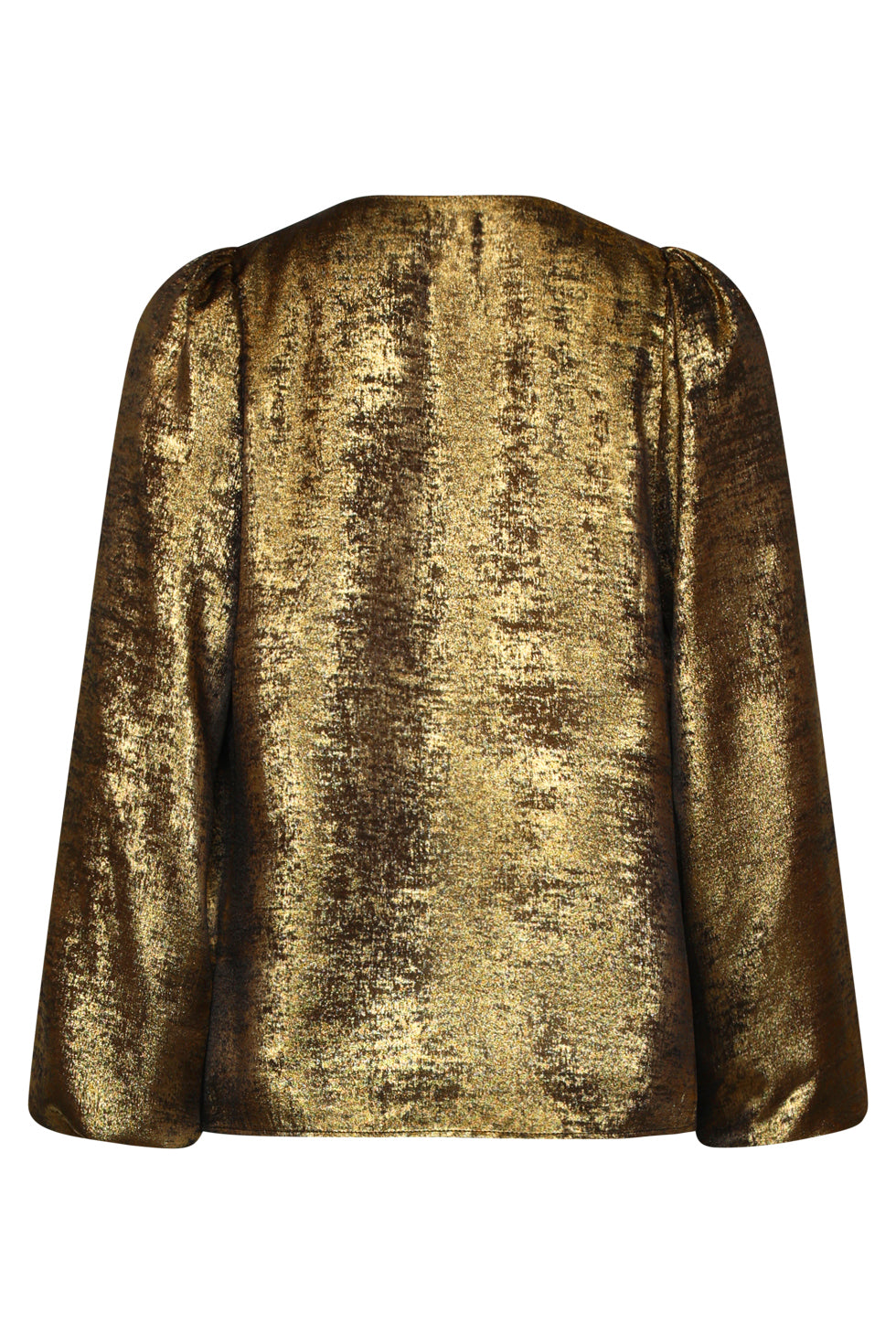 25754 – Glanzende Top Met Losse Fit | Gold