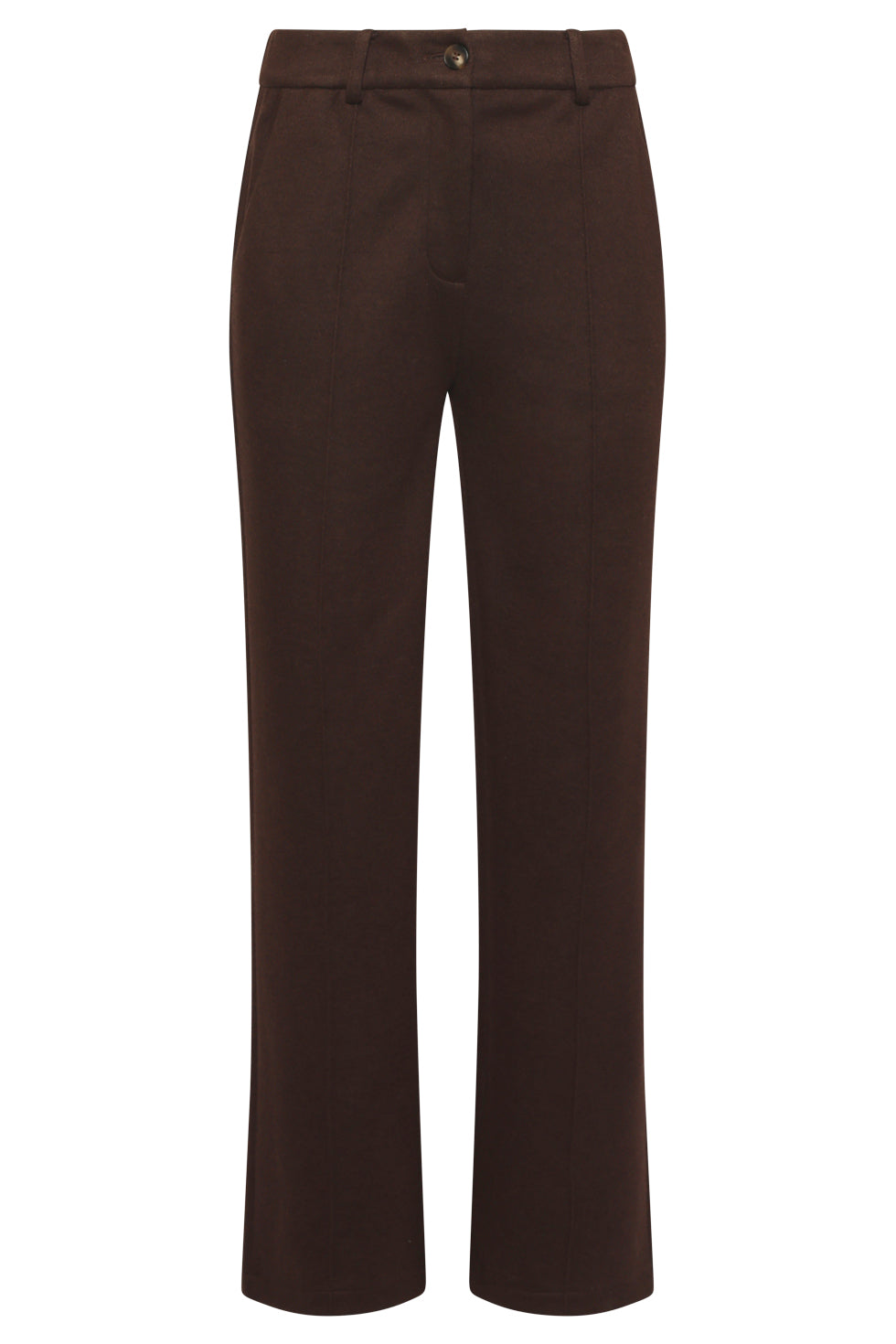25755 – Broek Met Visgraatstructuur | Brown