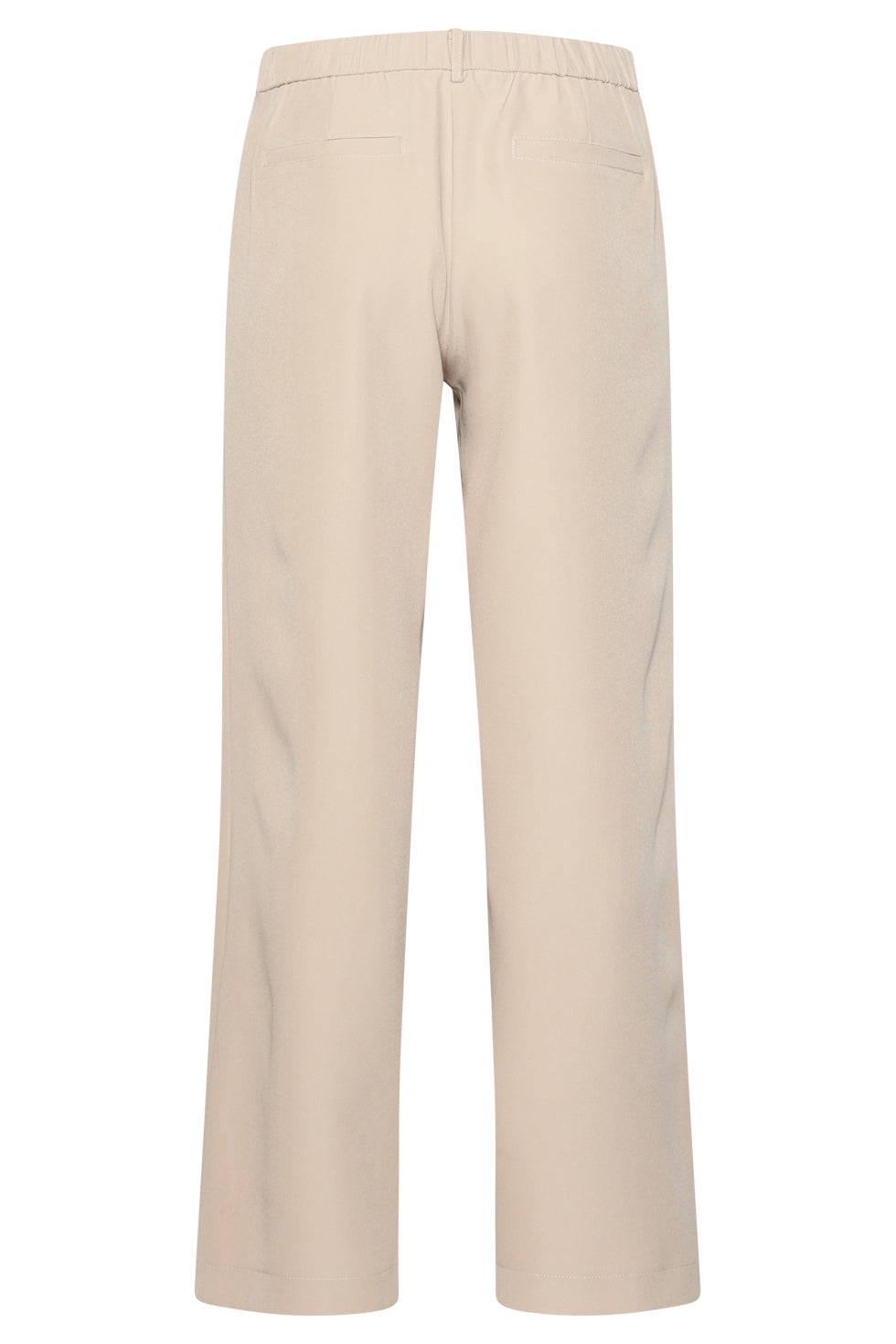 25759 – Smashed Lemon PU broek met rechte pijp | Sand