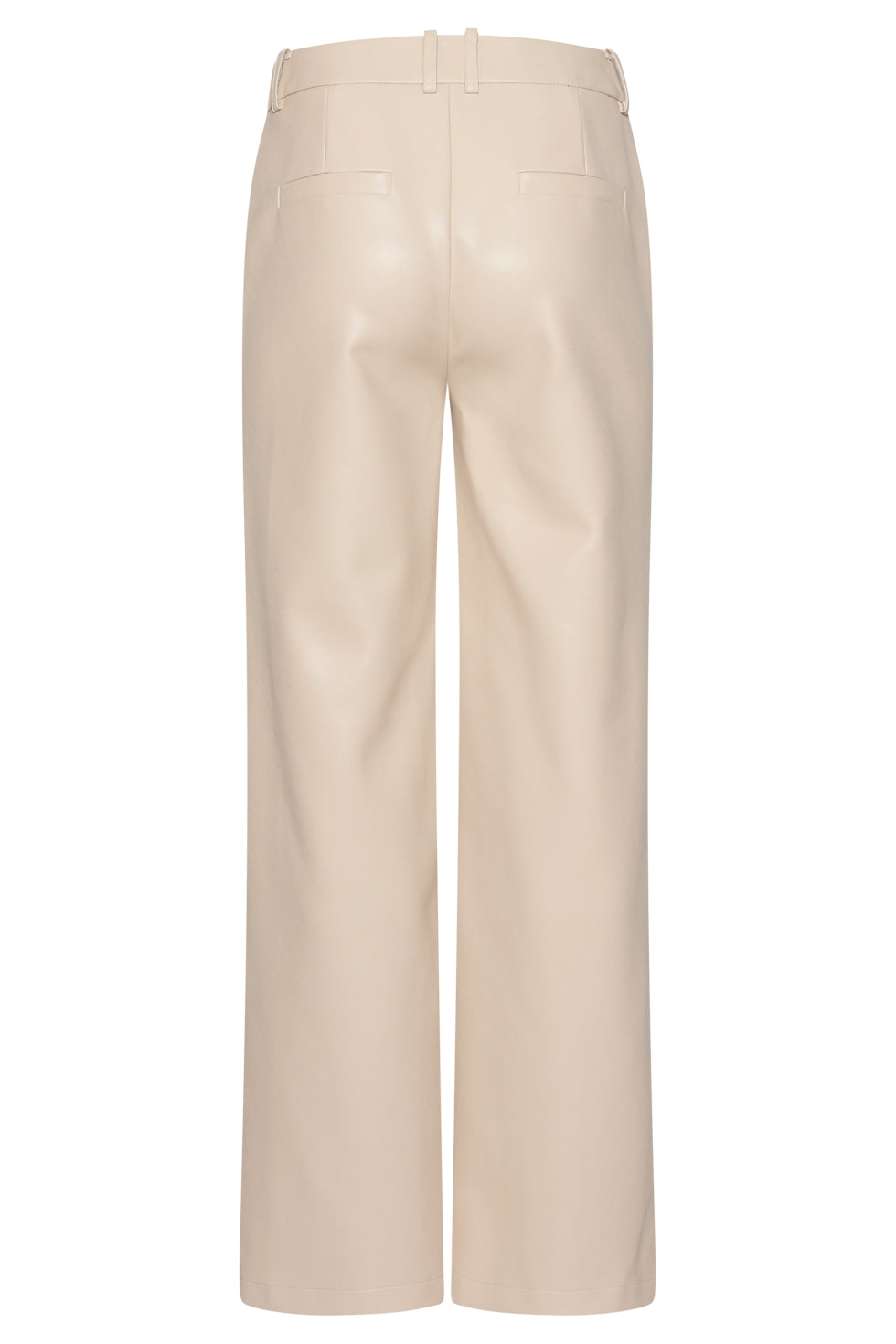 25760 – Pu Broek Met Metallic Finish | Off White