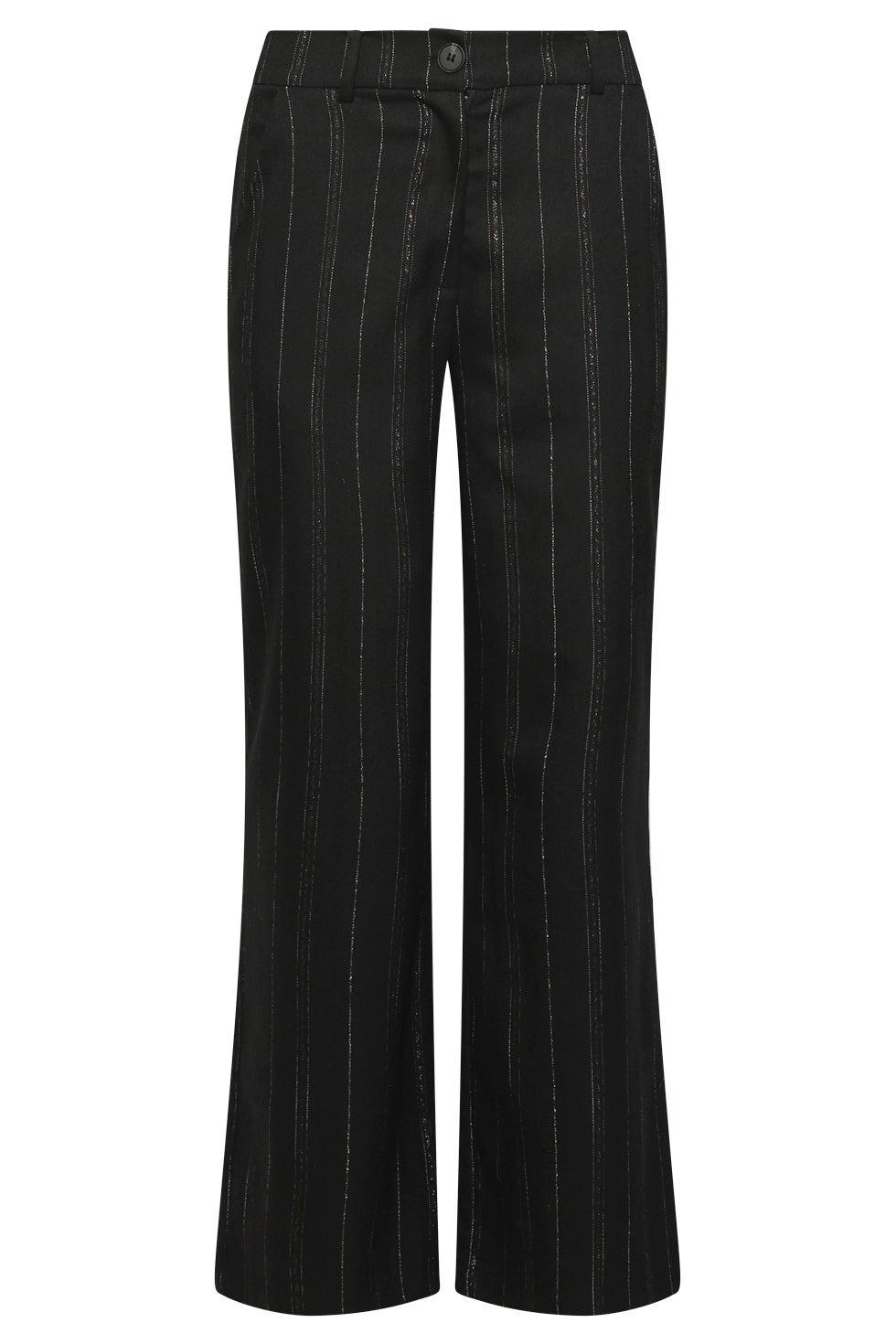 25779 – Broek Met Fijn Streepdessin | Black