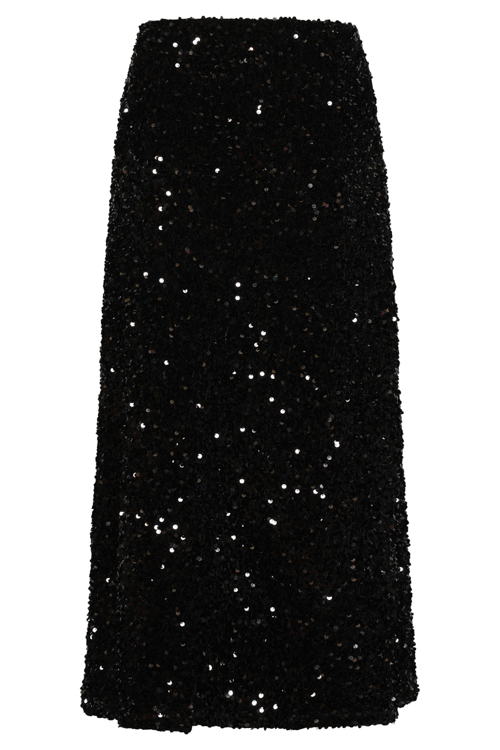 25785 – Pailletten Midi-Rok | Black