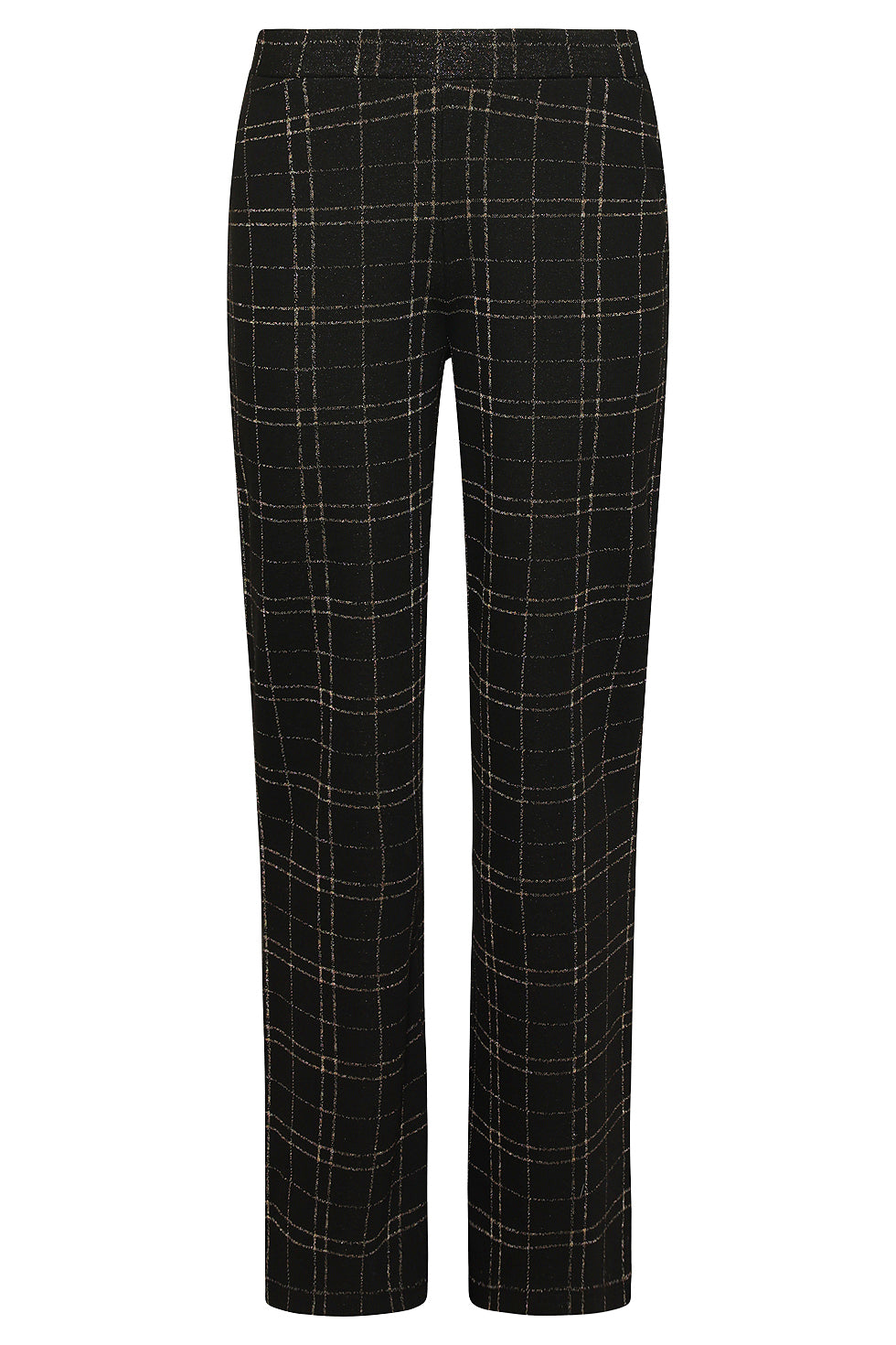 25800 – Jacquard Pantalon Met Lurex | Black - Gold