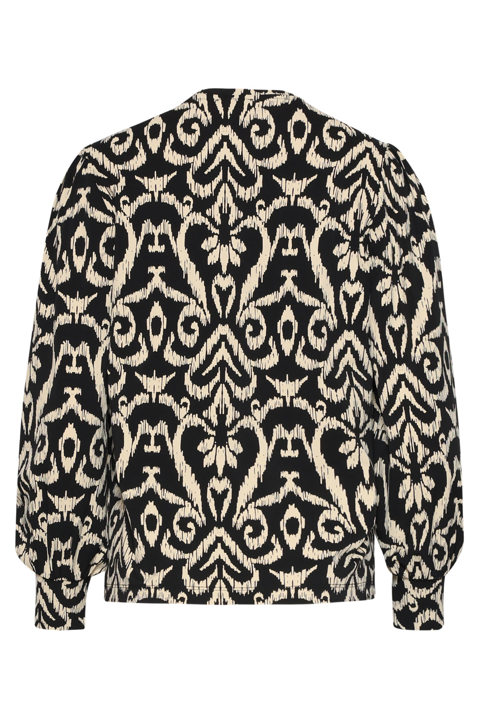 25813 – Travel Top Met Aztec-Print | Black - Sand