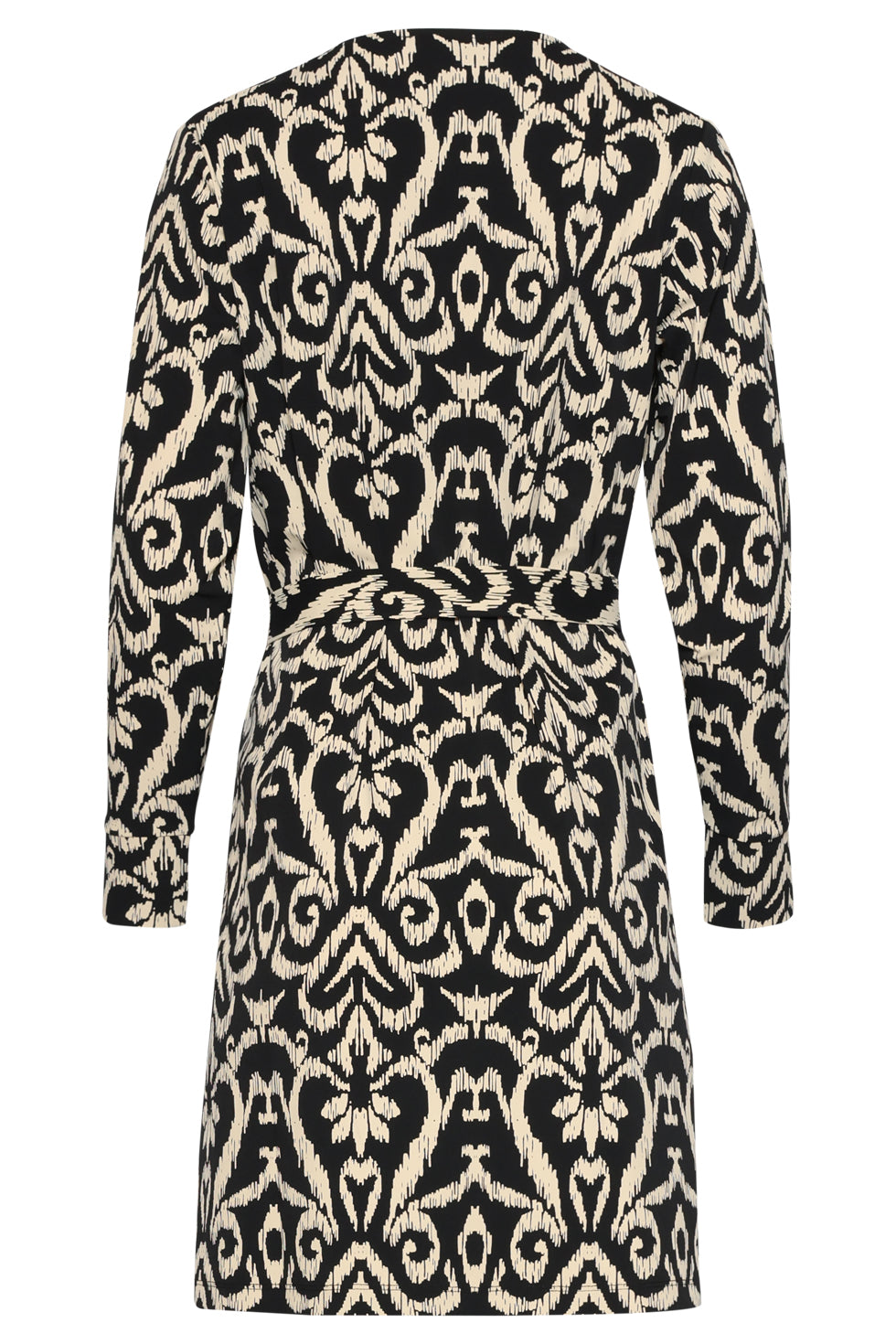 25816 – Travel Jurk Met Aztec-Print | Black - Sand