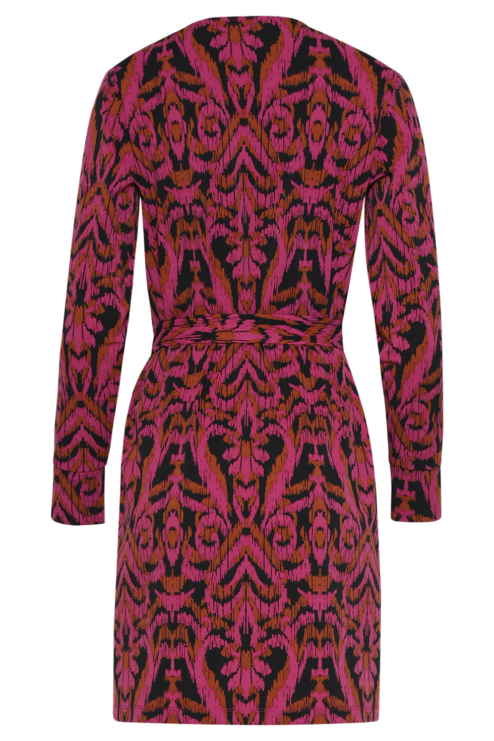 25817 – Travel Jurk Met Print | Aubergine - Muticolour