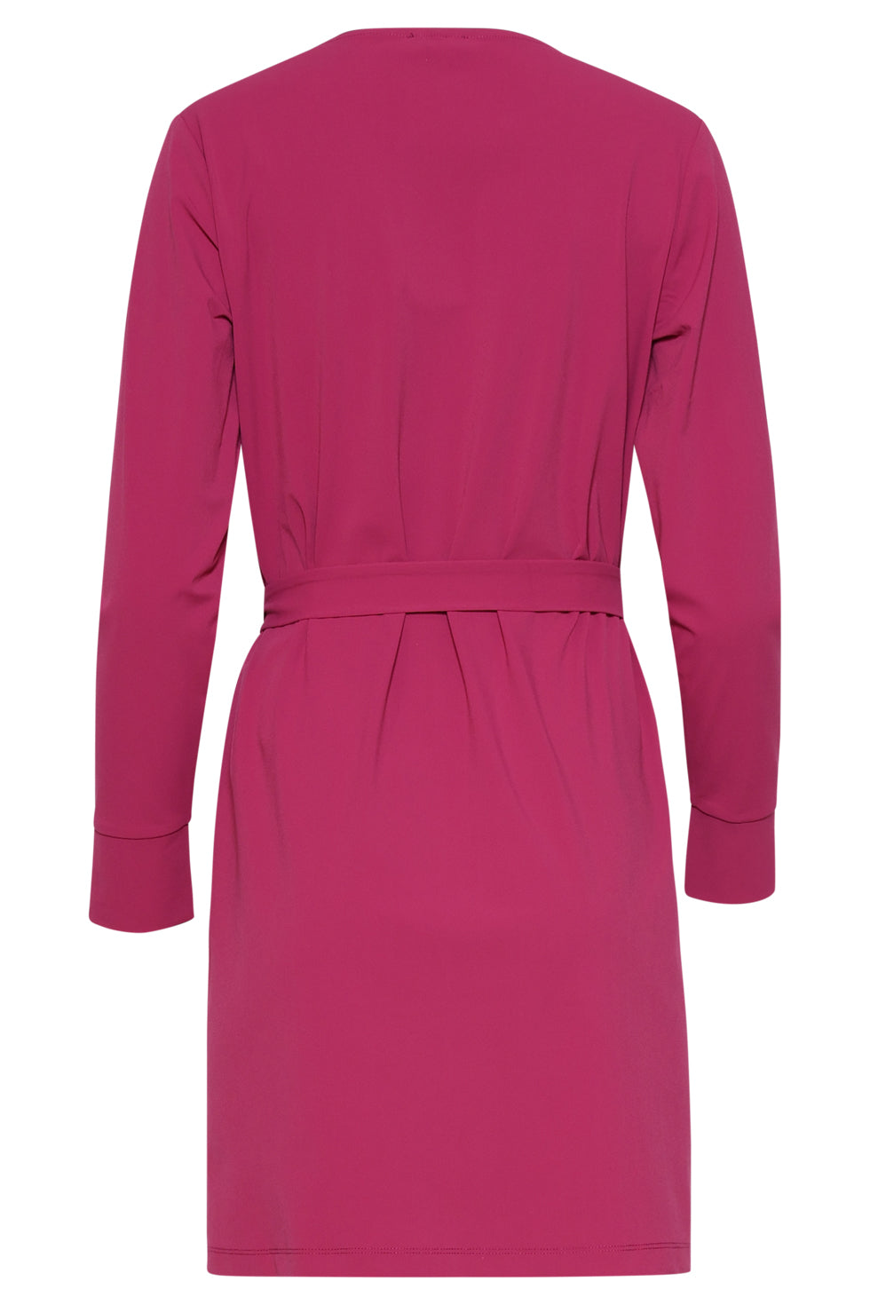 25818 – Travel Jurk Met Ceintuur | Aubergine