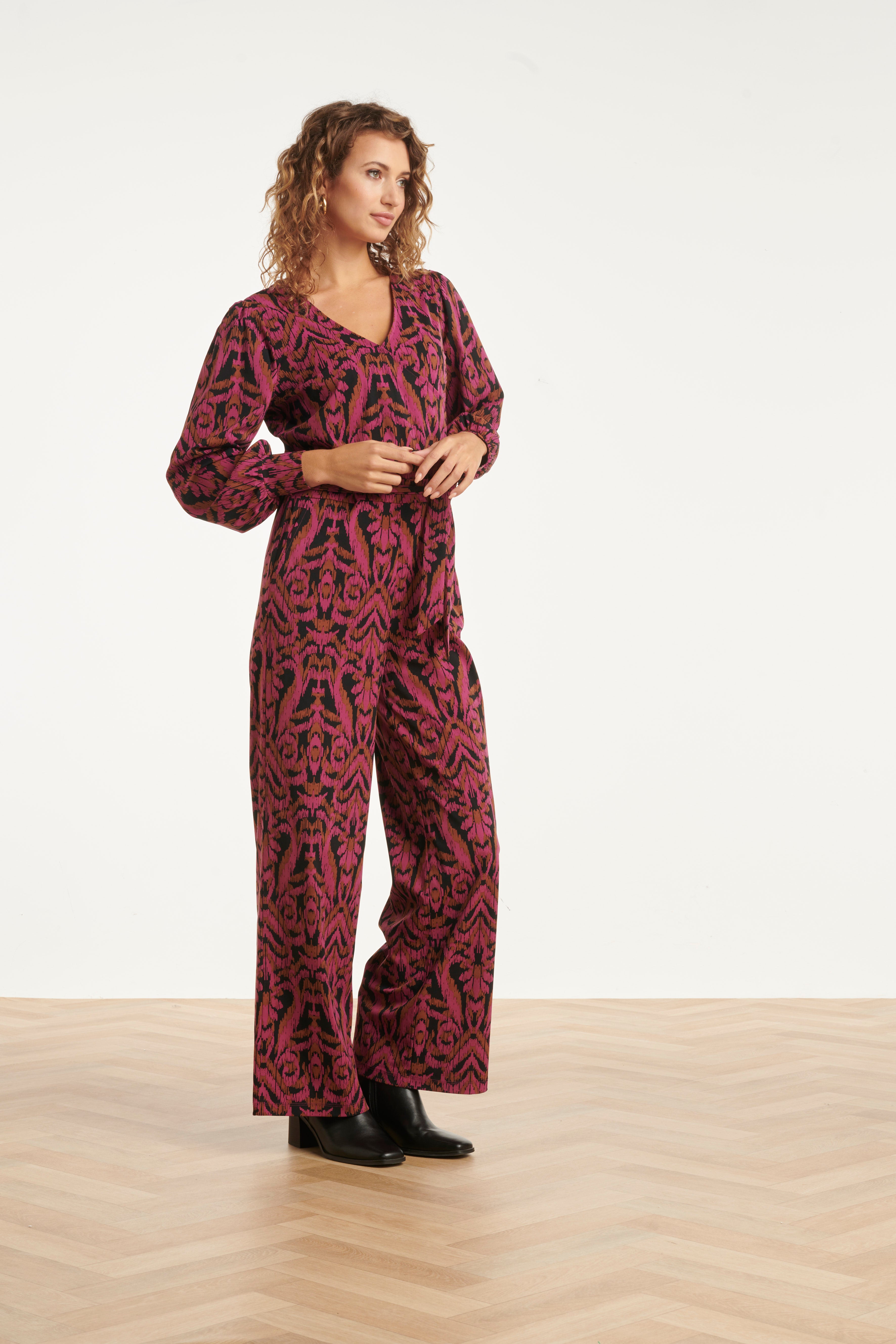 25820 – Travel Jumpsuit | Aubergine - Muticolour