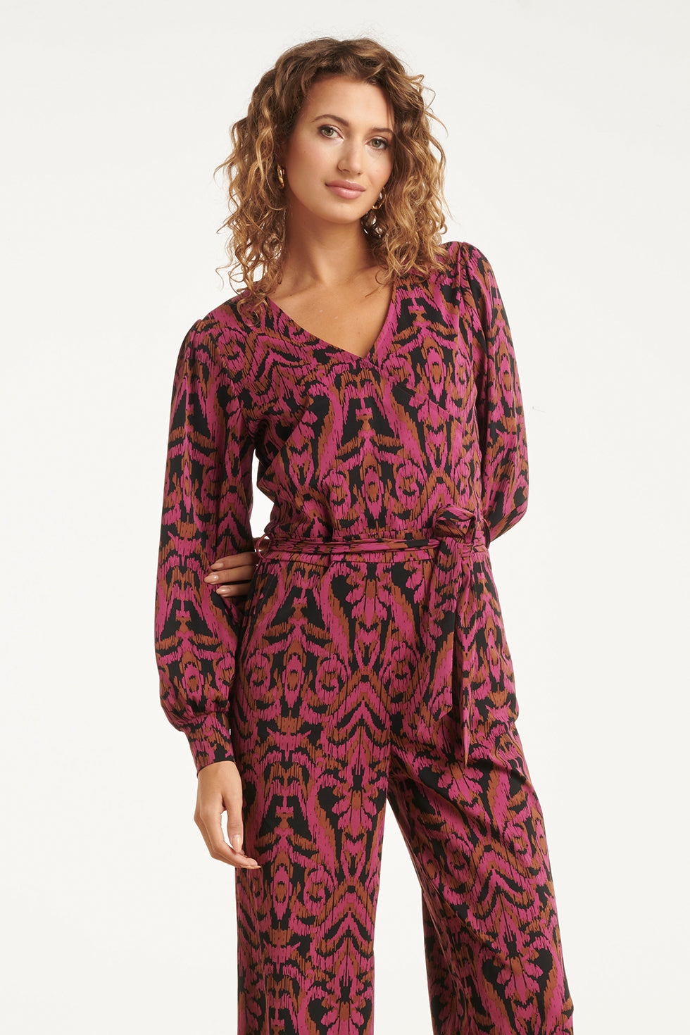 25820 – Travel Jumpsuit | Aubergine - Muticolour
