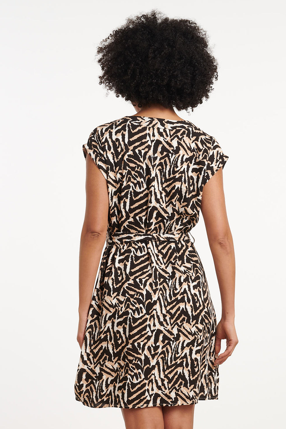 35023, Jurken | Black - Muticolour