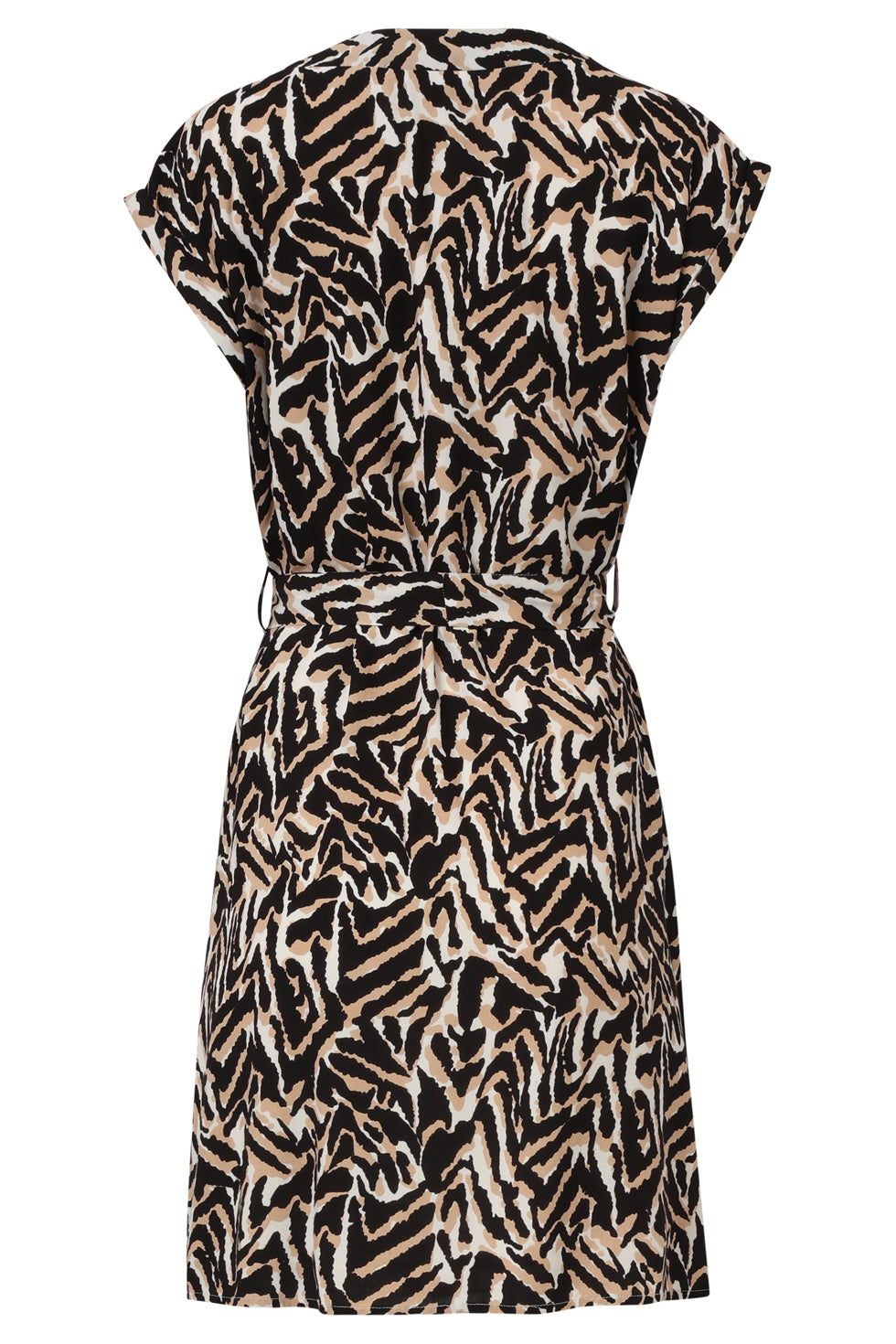 35023, Jurken | Black - Muticolour