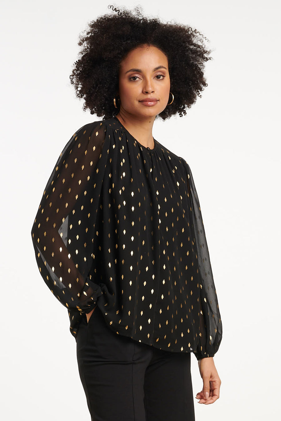 35051, Tops | Black-Gold