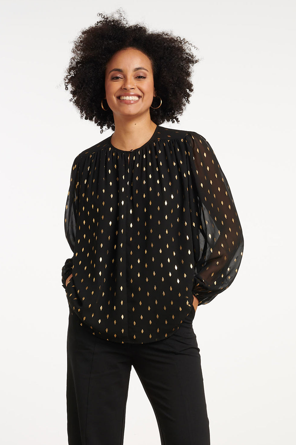 35051, Tops | Black-Gold