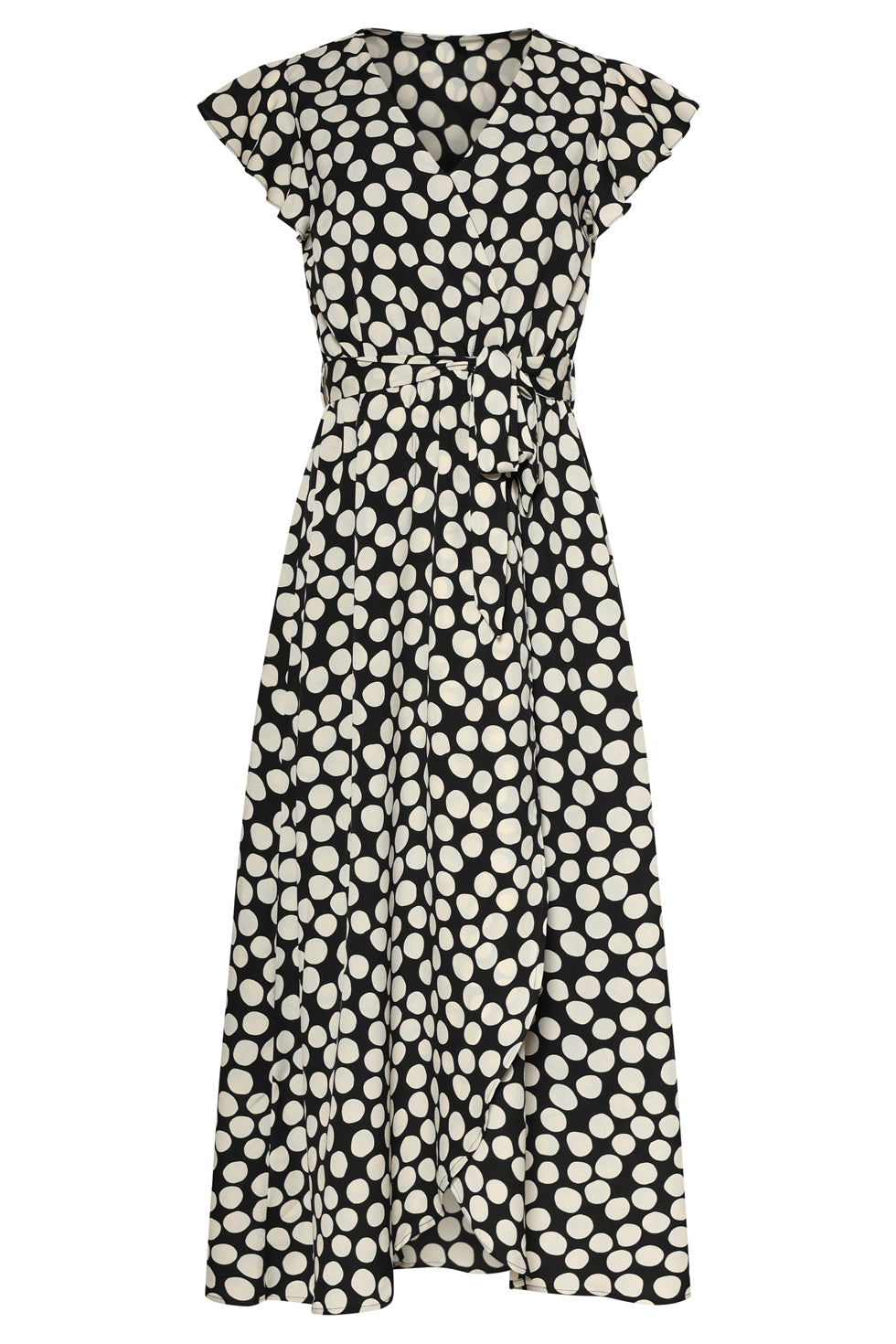 35095, Jurken | Black-Off-White