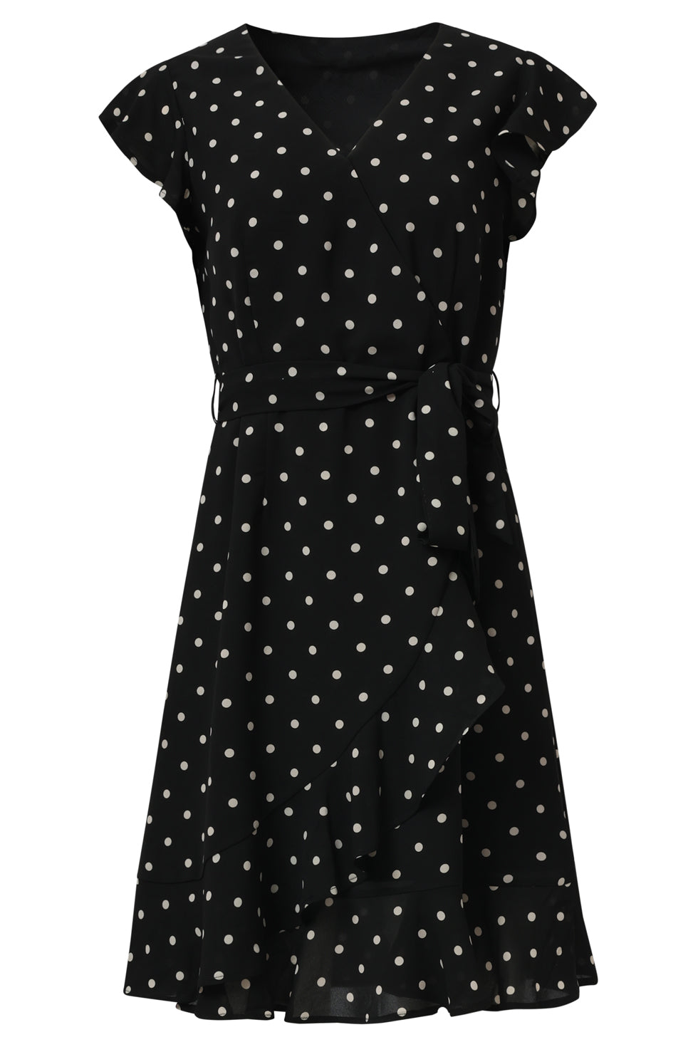 35096, Jurken | Black-Off-White