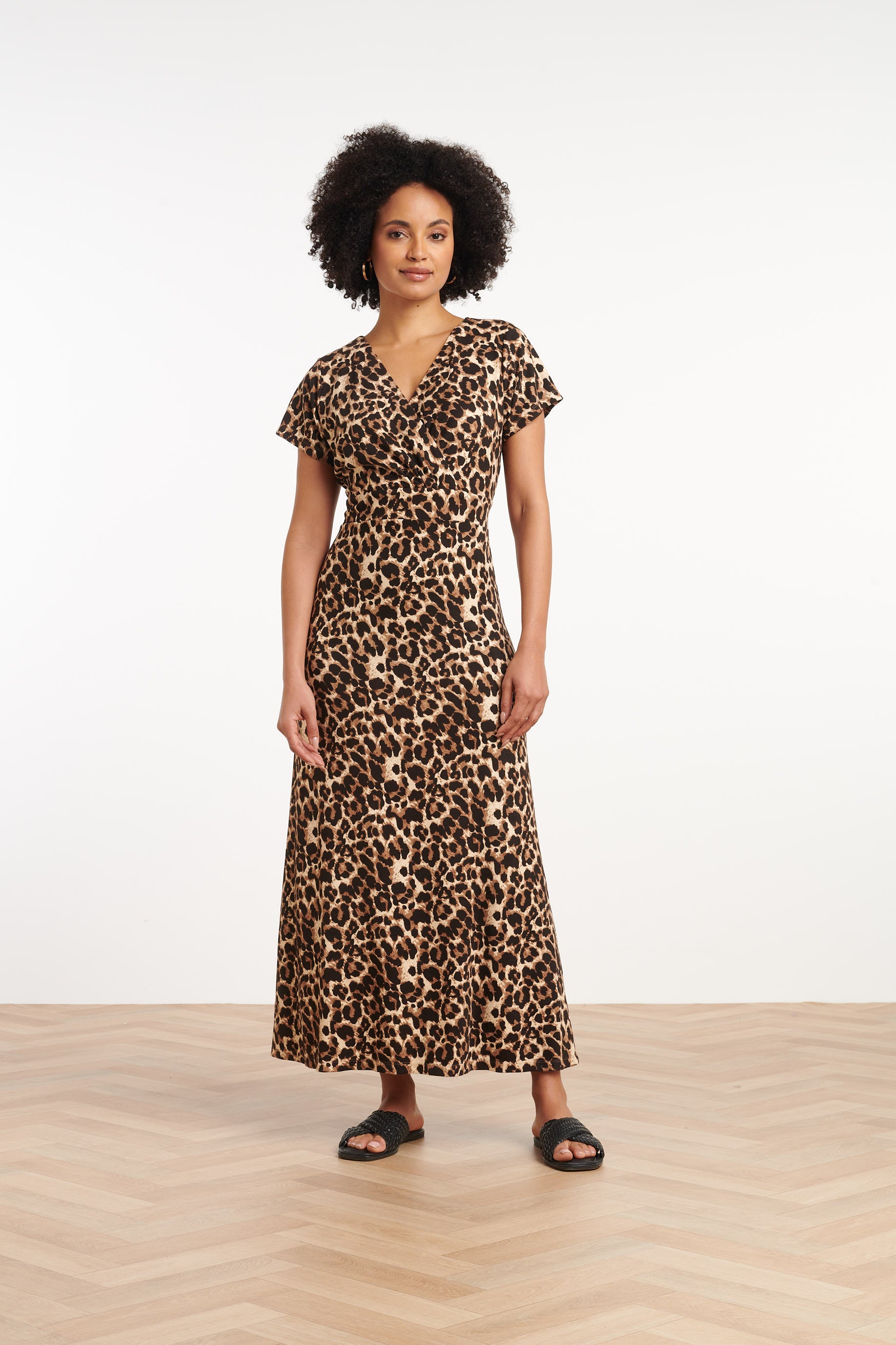 35102, Jurken | Sand-Multicolour