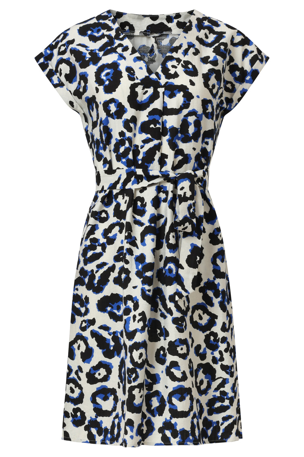 35103, Jurken | Off White - Blue