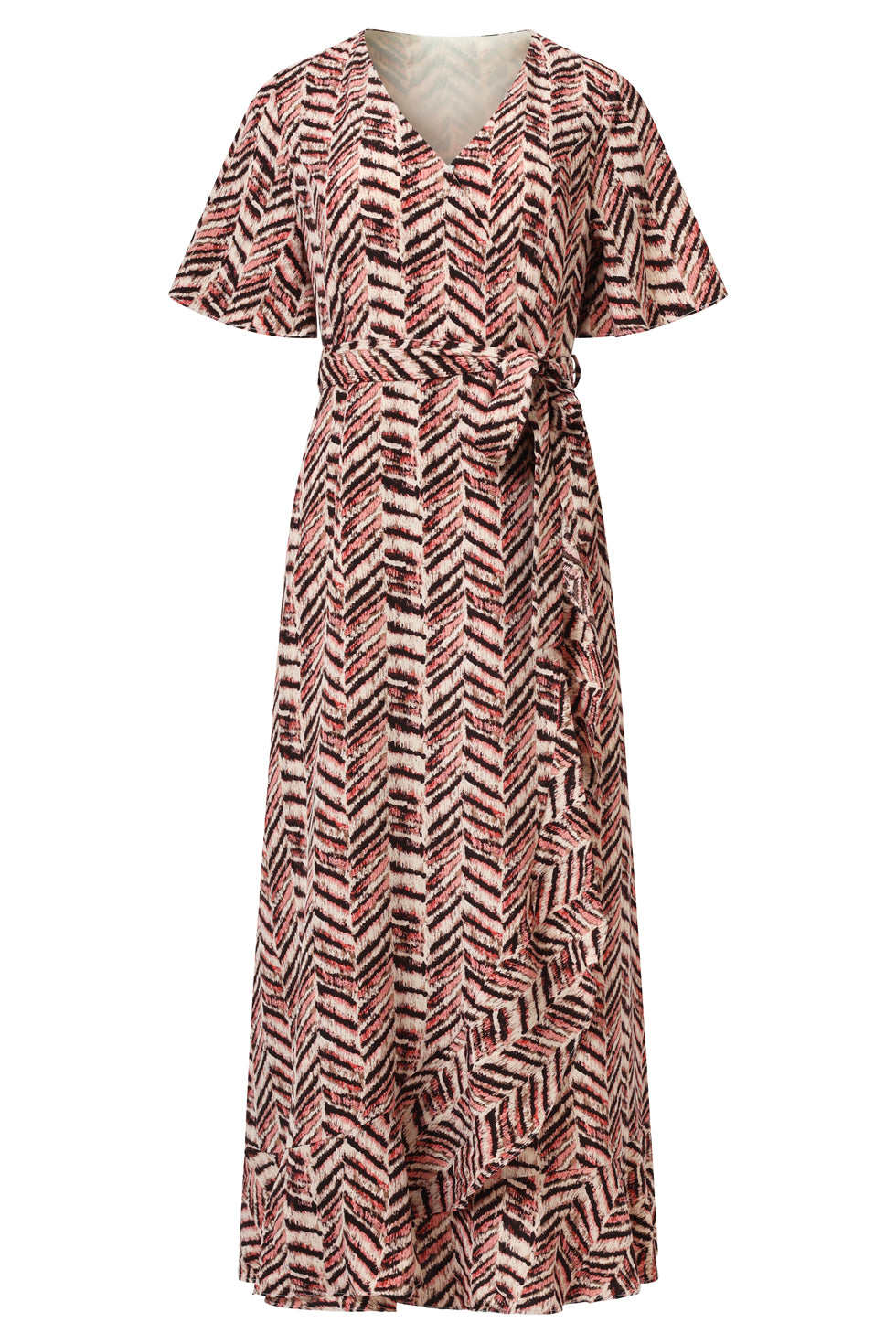 35142, Jurken | Black-Pink