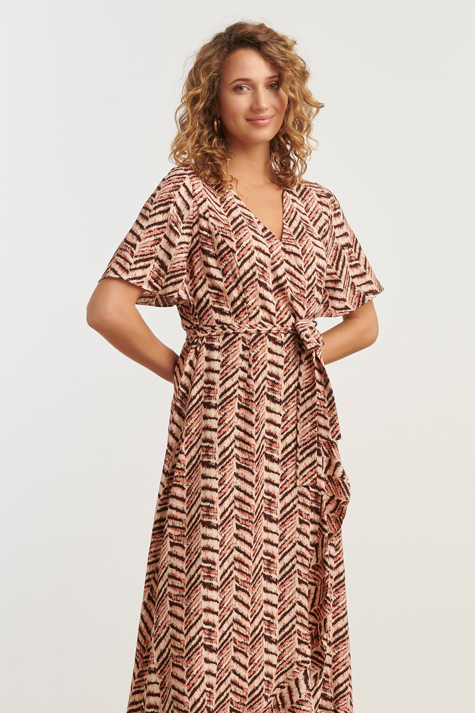 35142, Jurken | Black-Pink