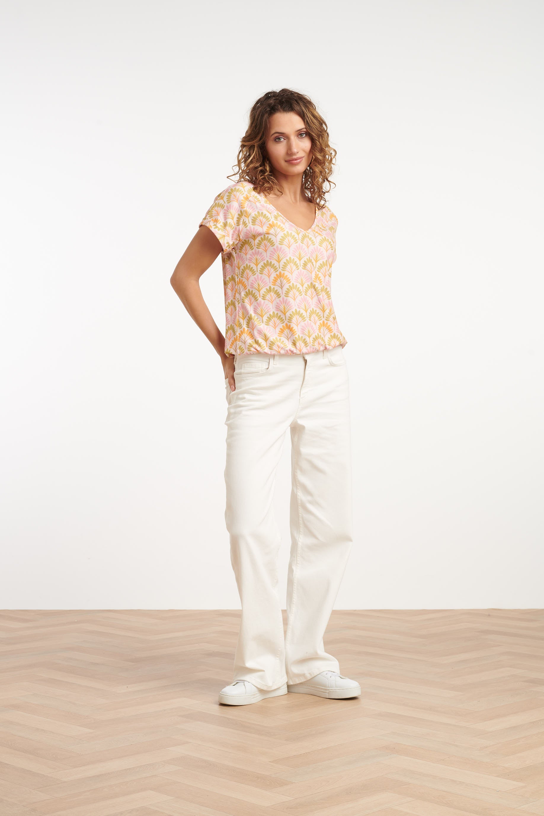 35190, Tops | Sand-Multicolour