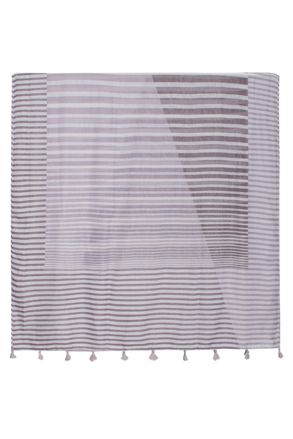 51003 Smashed-Lemon Sjaal | Light Grey - White