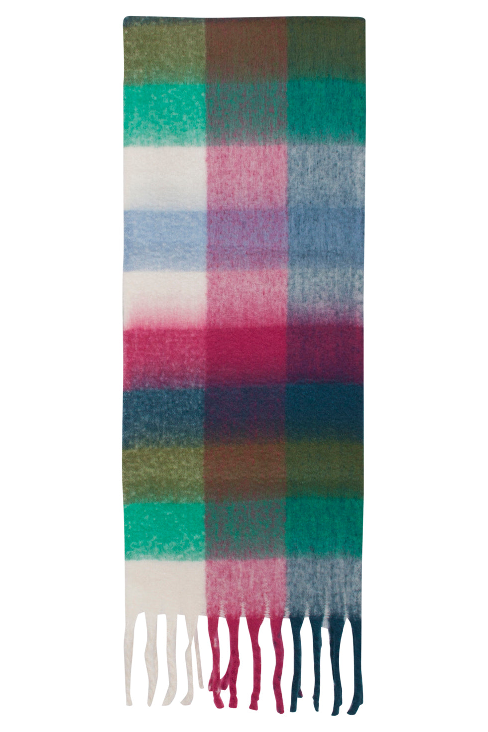 51614 Dames Sjaal Met Geruit Multi Print | Muticolour