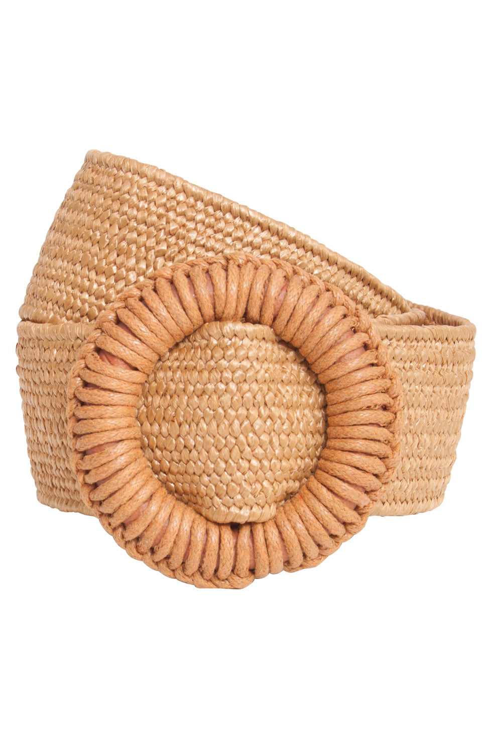53010 E Stretchriem Met Wicker Gespsluiting | Brown