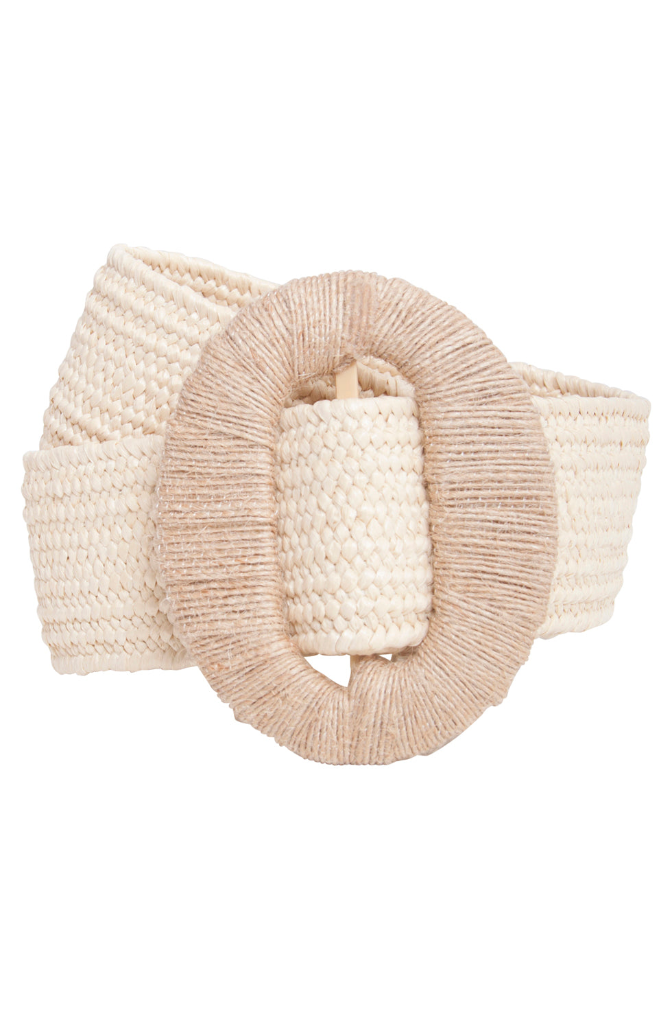 53014 Stretchriem Met Ovale Gesp | Dark Sand