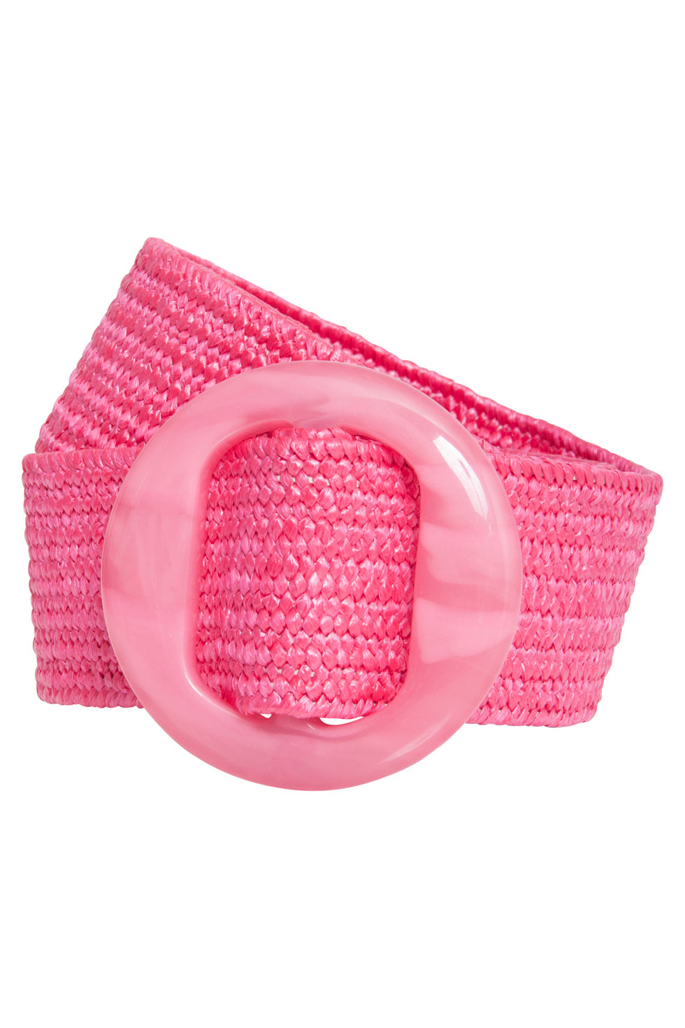 53015 Stretchriem Met Marmer Effect Gesp | Pink