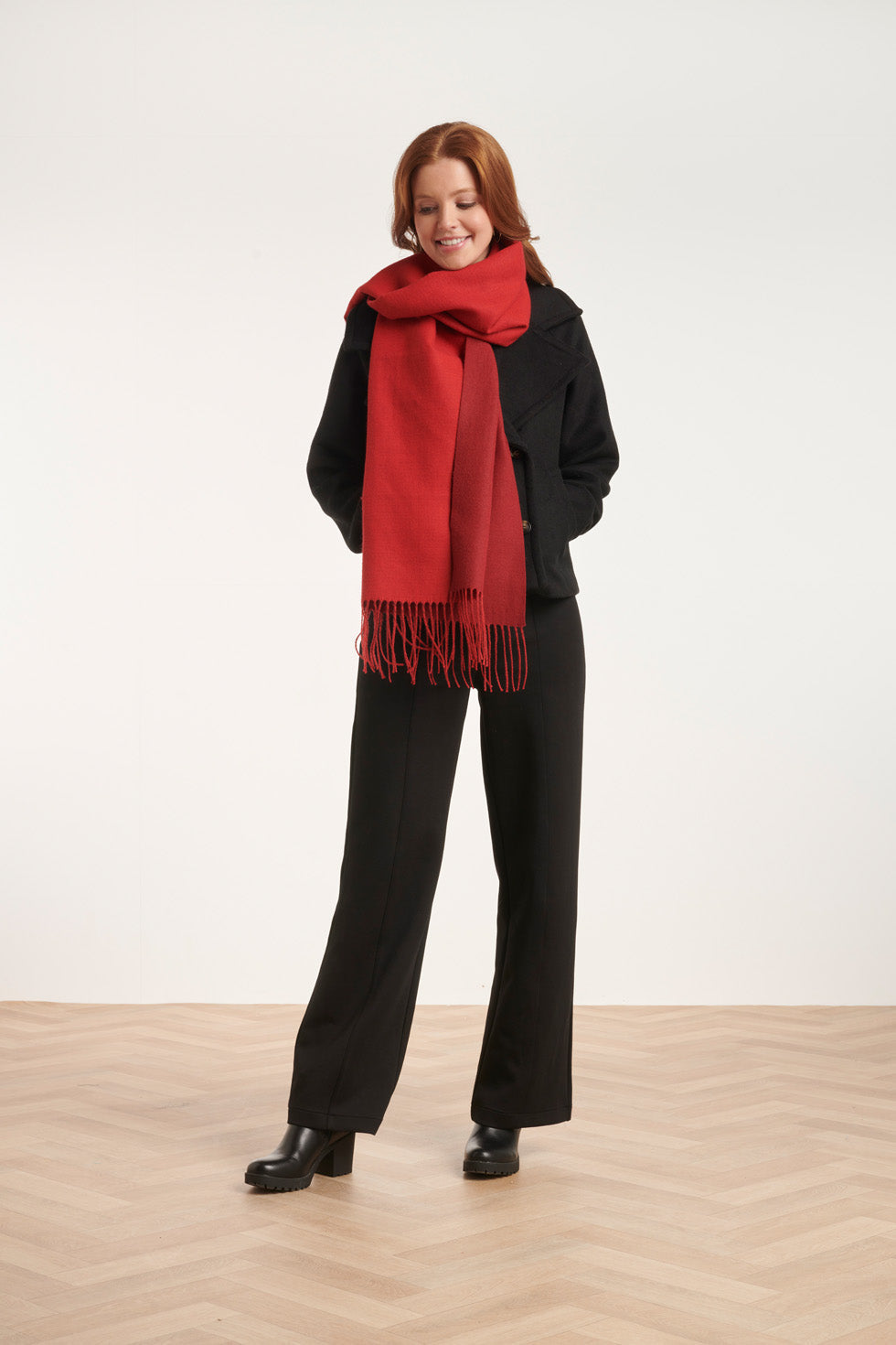 55215 Sjaal Met Franjes | Red