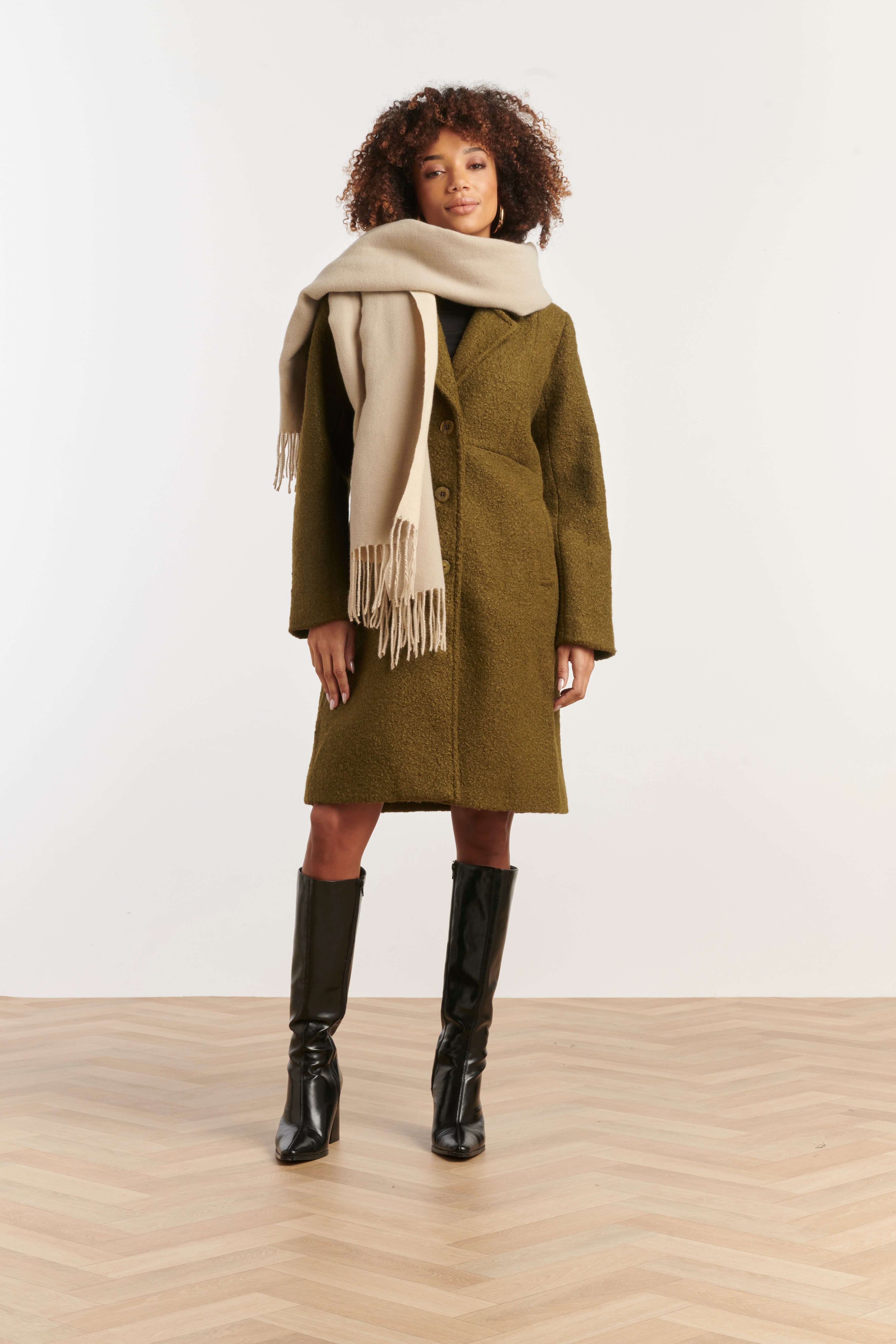 55310 Cobalt Wintersjaal | Sand