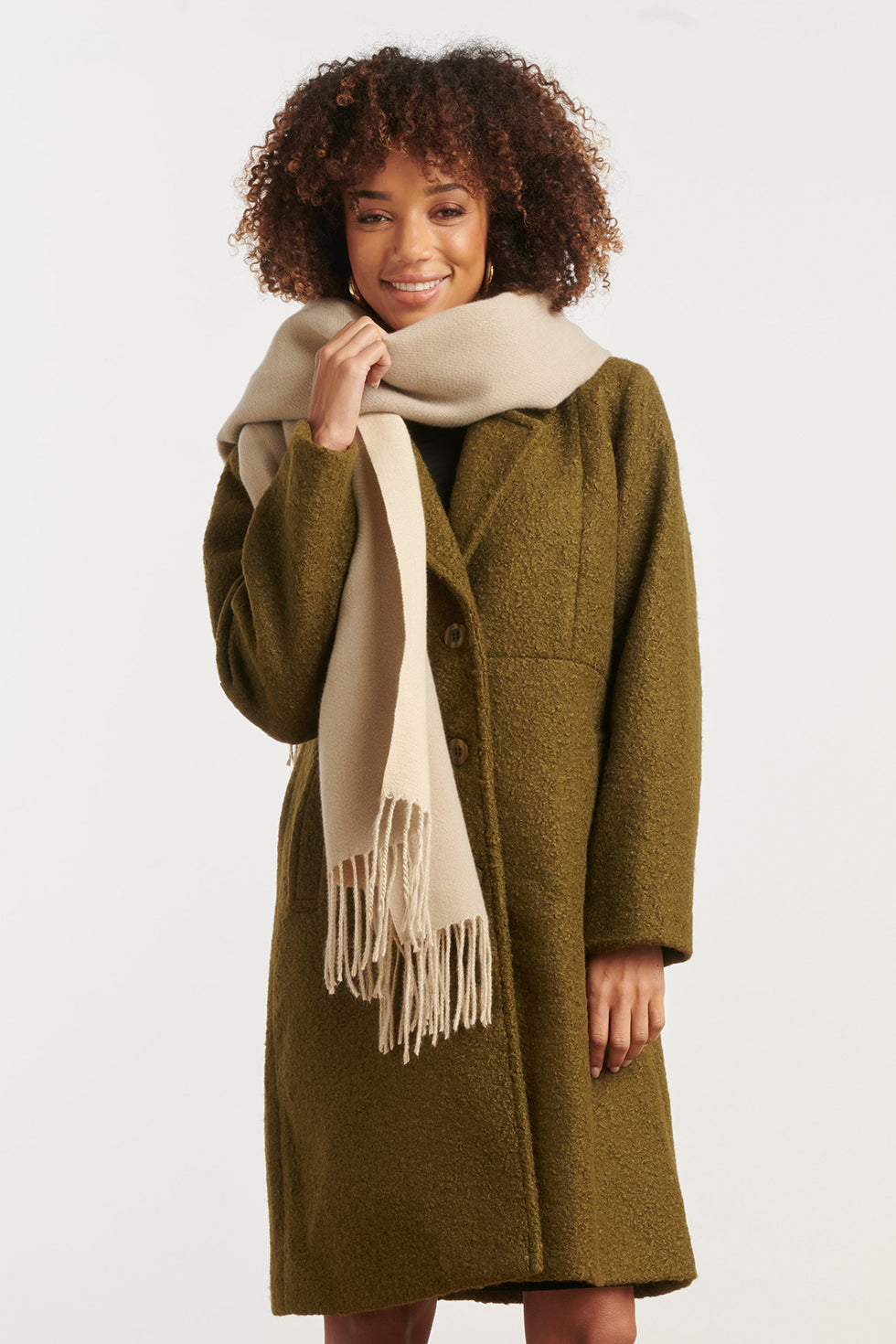 55310 Cobalt Wintersjaal | Sand