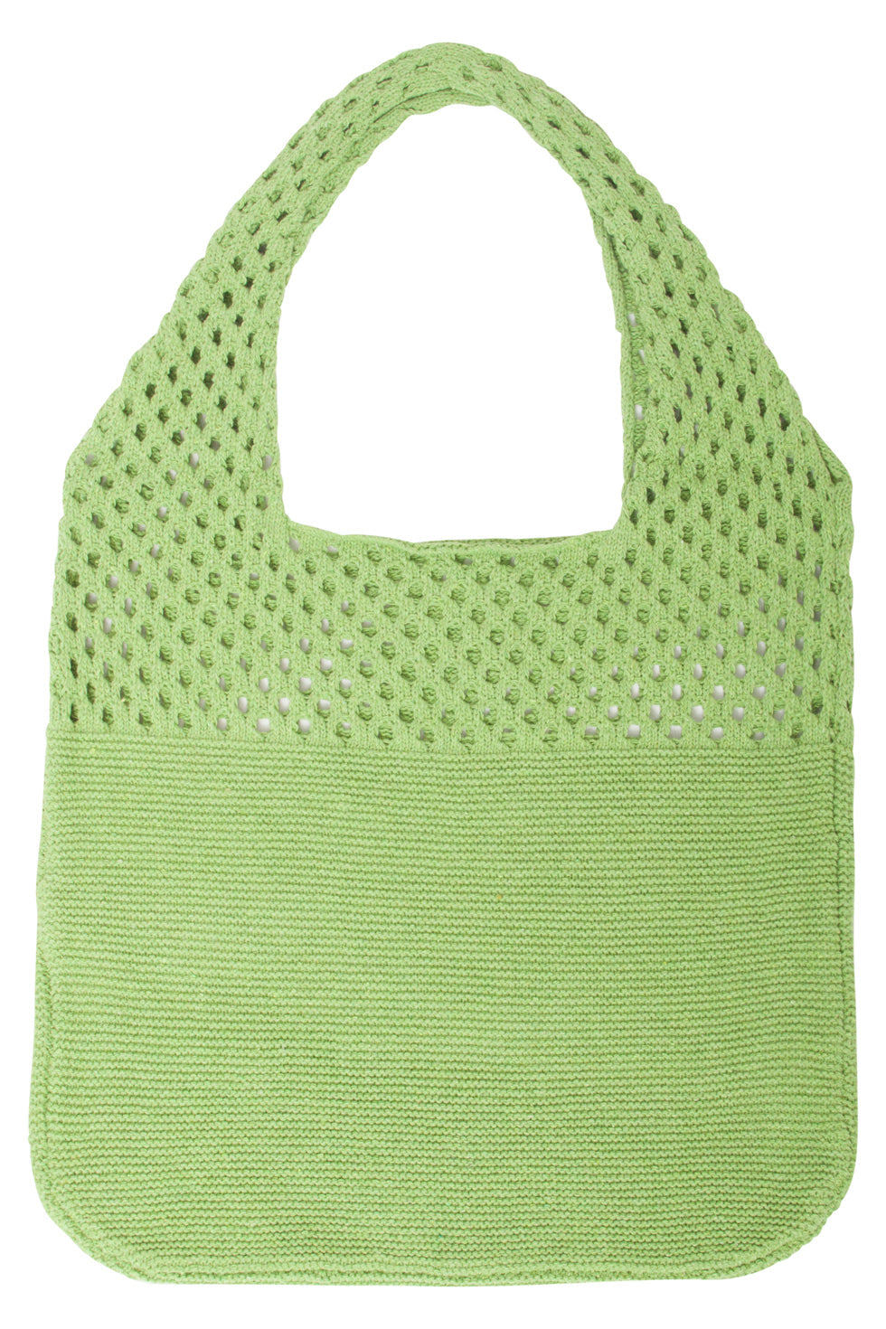 56002 Dames Licht Schouder Gehaakte Tas | Soft Green