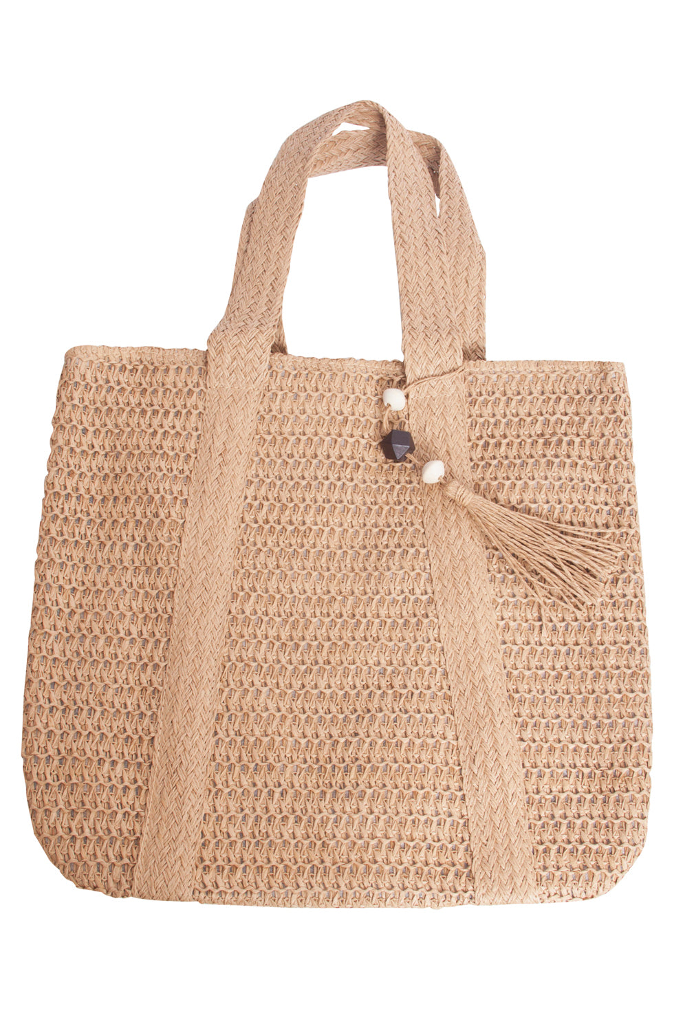 56008 Dames Schoudertas Van Papierweefsel - Donker | Dark Sand