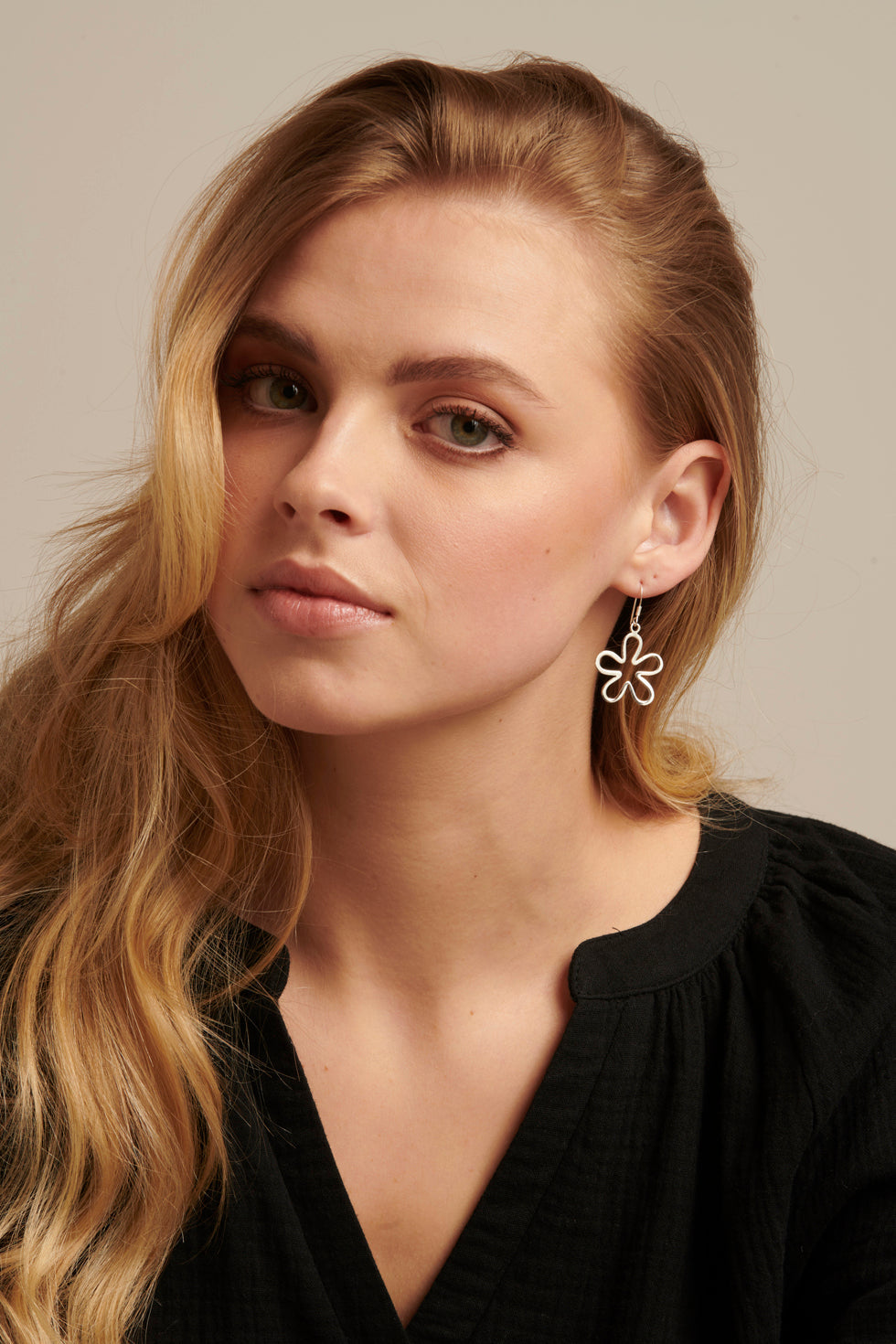 60015 En Bloem Oorbellen | Silver