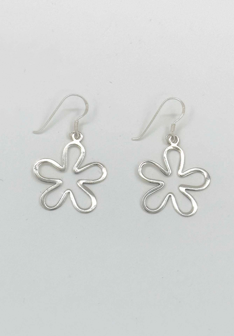 60015 En Bloem Oorbellen | Silver