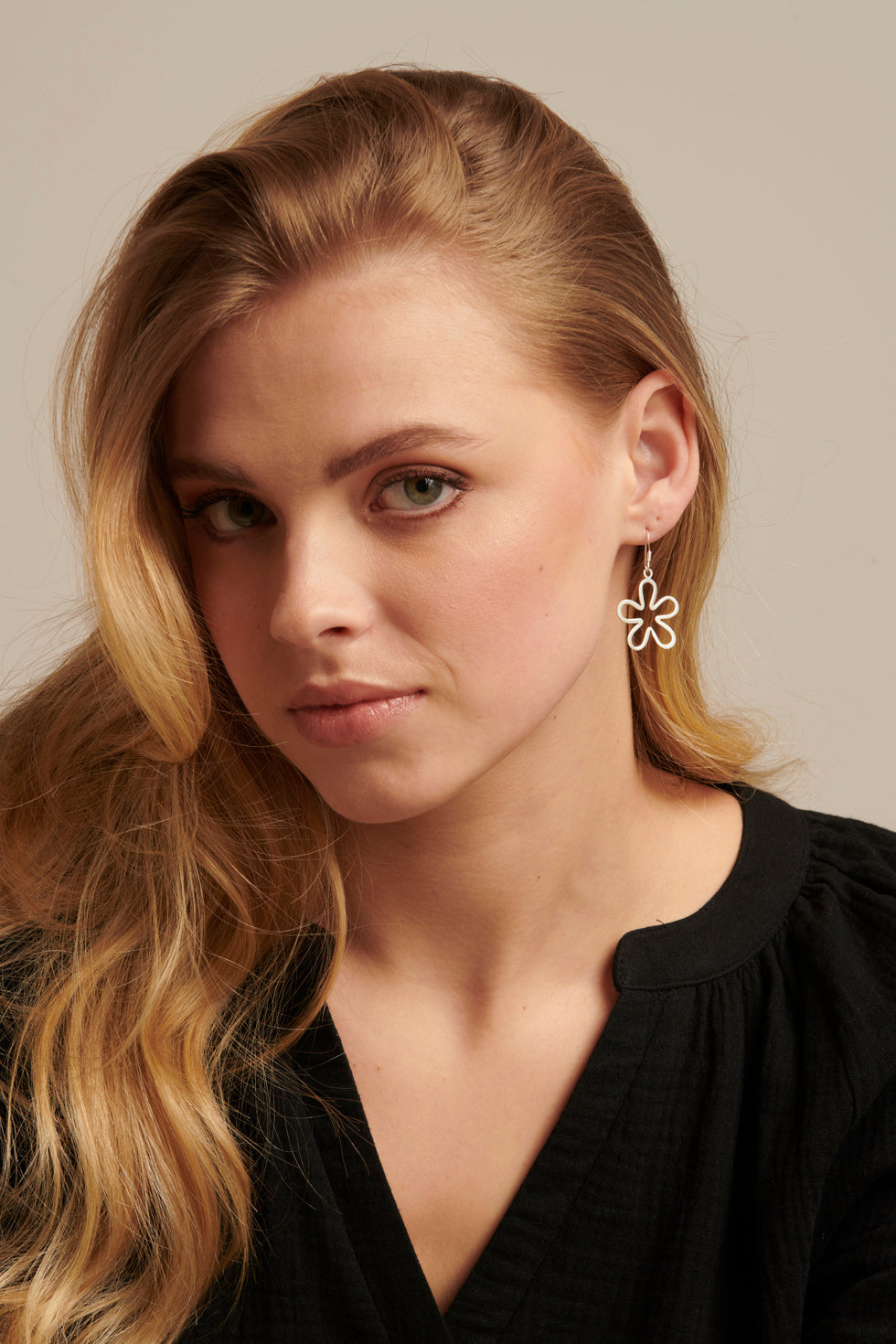 60015 En Bloem Oorbellen | Silver