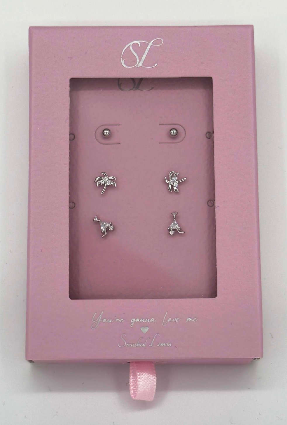 60043 Set Van 925 En Oorknopjes Met Zirkoon Kristallen | Silver