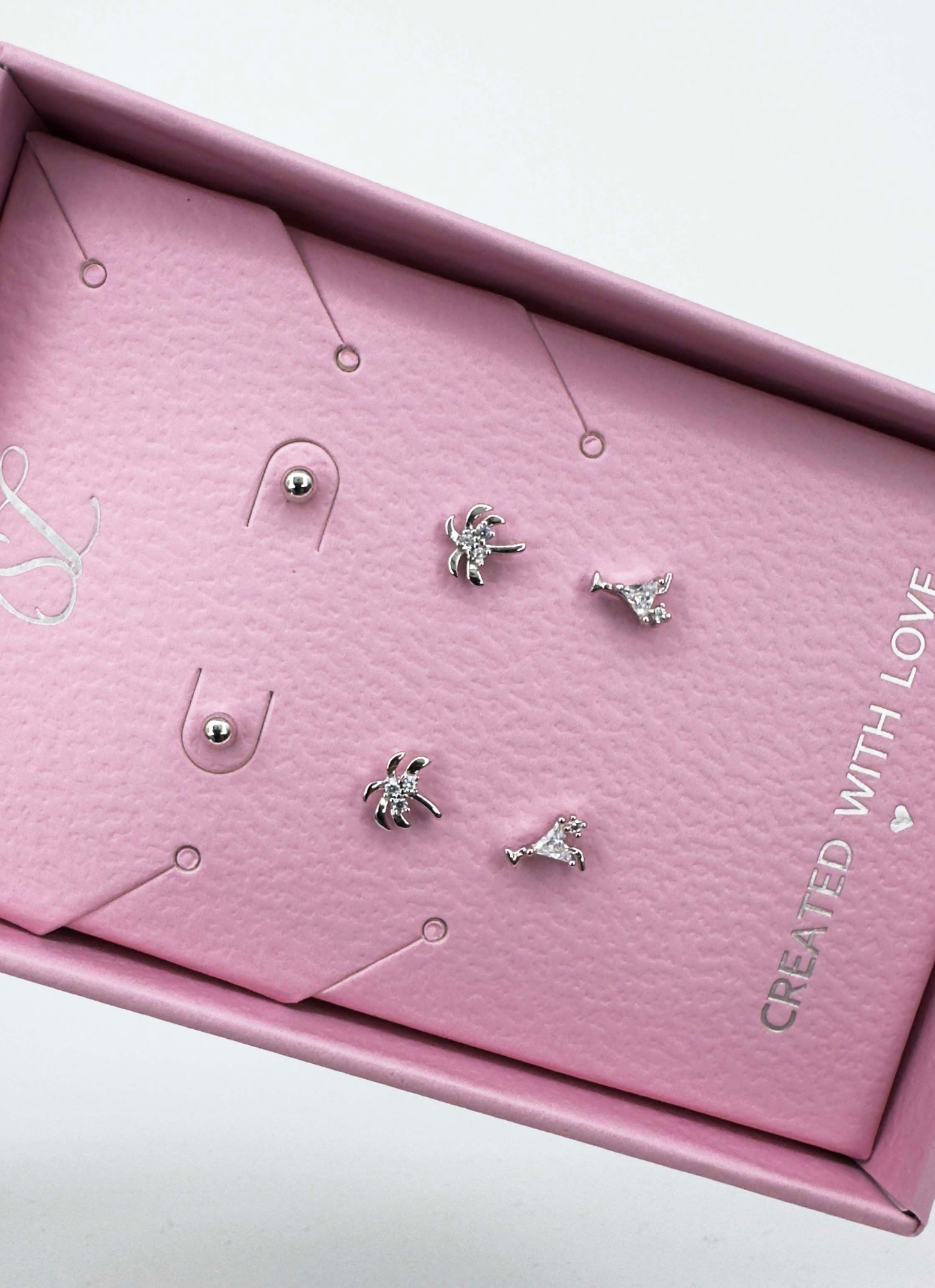 60043 Set Van 925 En Oorknopjes Met Zirkoon Kristallen | Silver