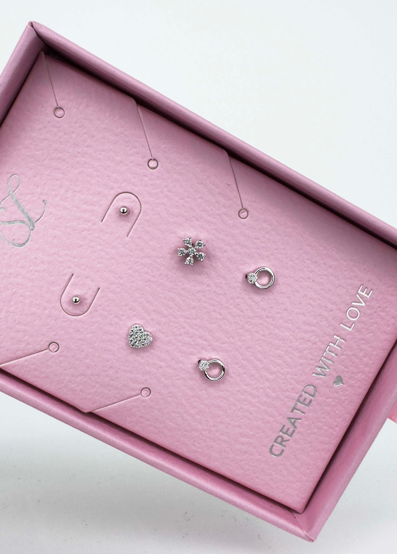 60044 Set Van 925 En Oorknopjes Met Zirkoon Kristallen | Silver