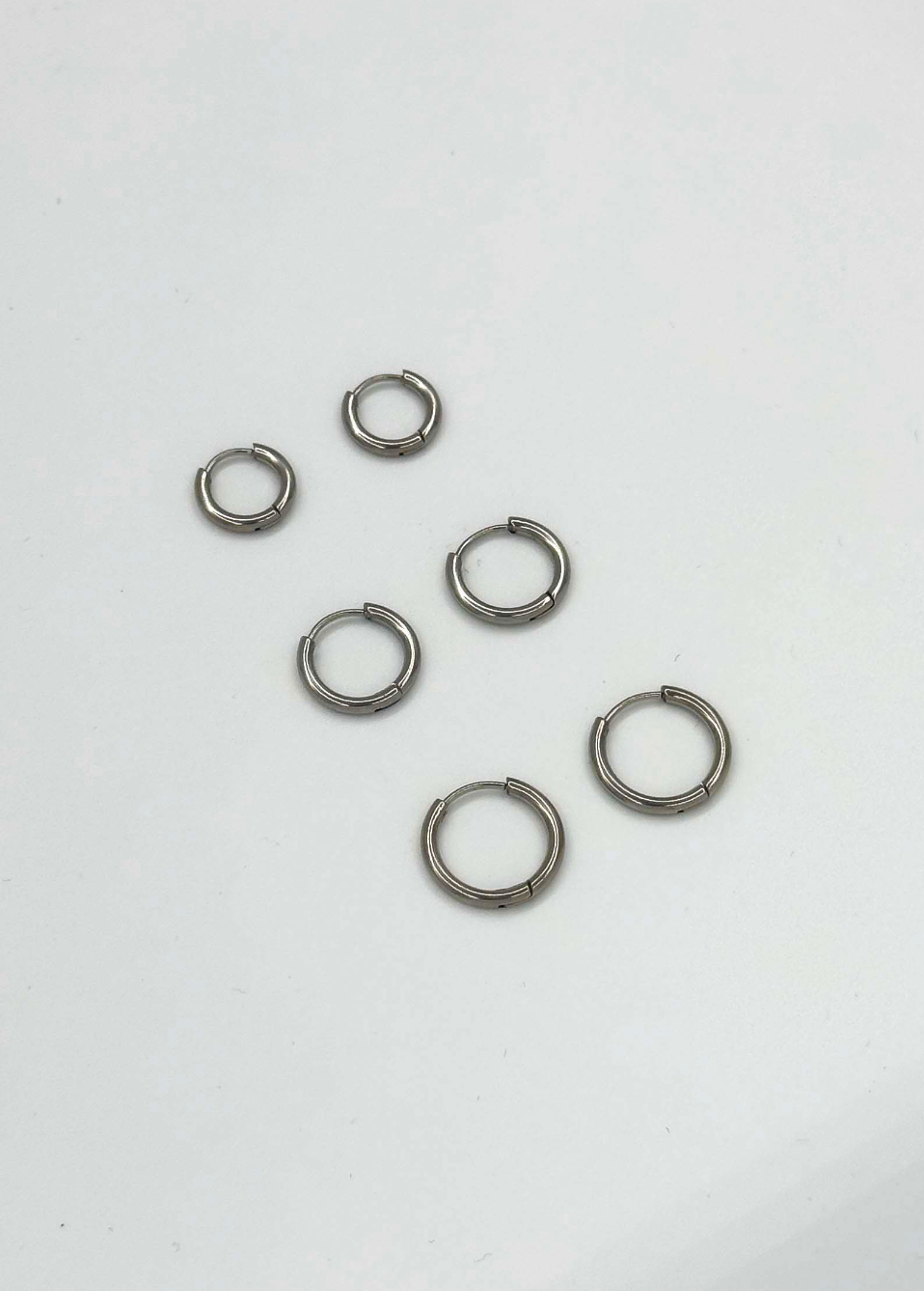 60055 RoestvrijstalEn en Hoepel Oorbellen Set | Gold