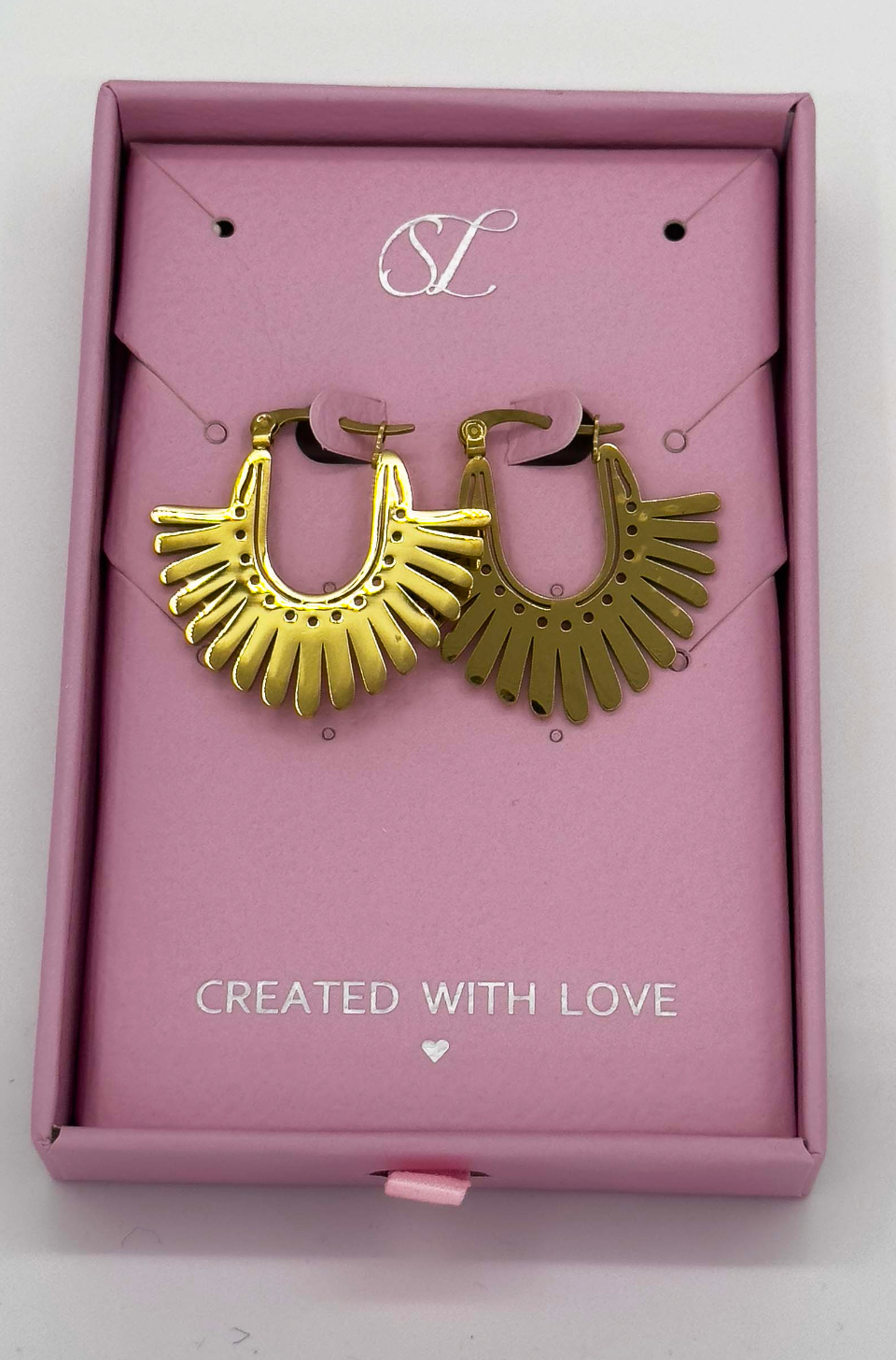 60061 Boho Roestvrijstalen Oorbellen | Gold