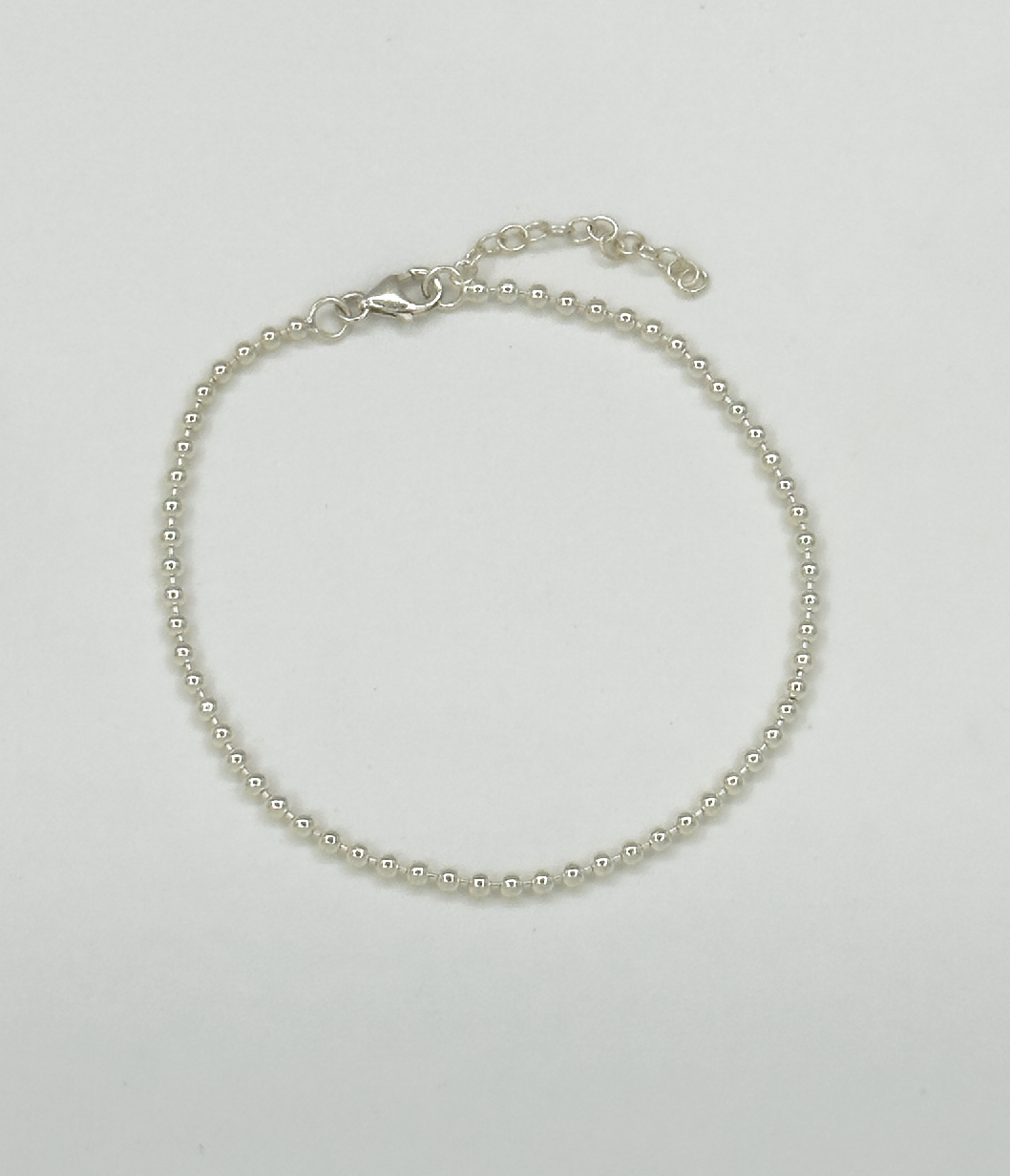 62002 En Polsband Met Uilvormige Kraal | Silver